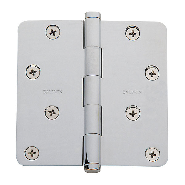 polished chrome hinge