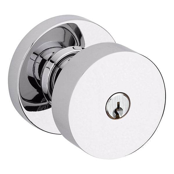 polished chrome knob
