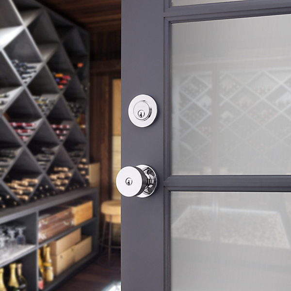 polished chrome deadbolt