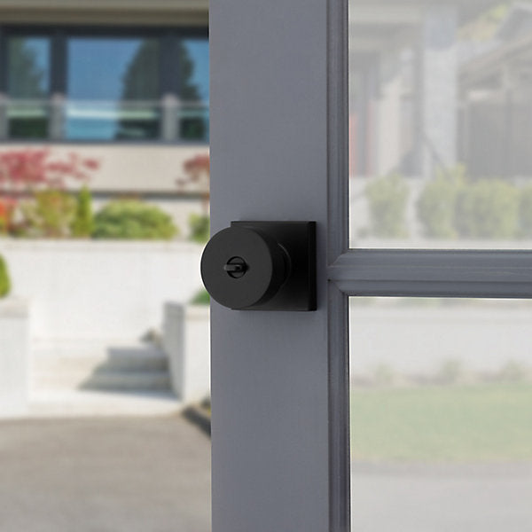 satin black knob