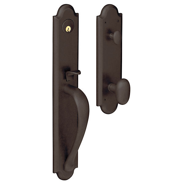 Baldwin Boulder Full Handleset with 5024 Oval Knob/5452V Beavertail Lever