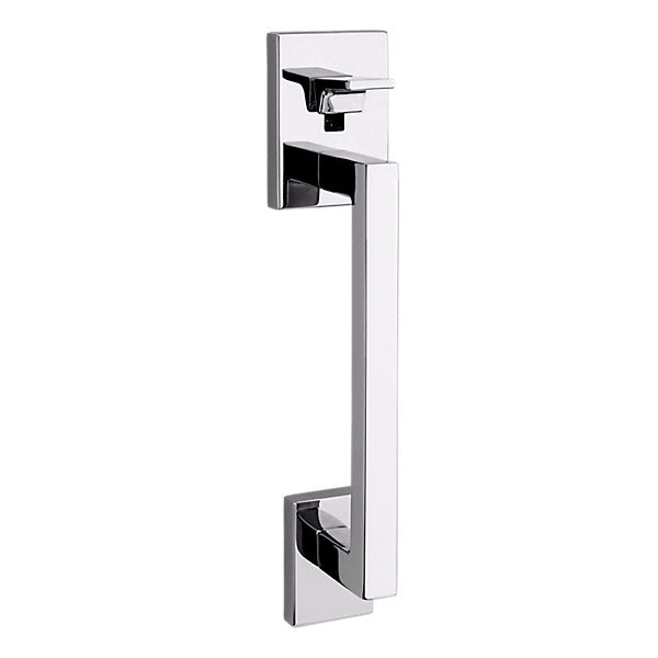 polished chrome handle trim