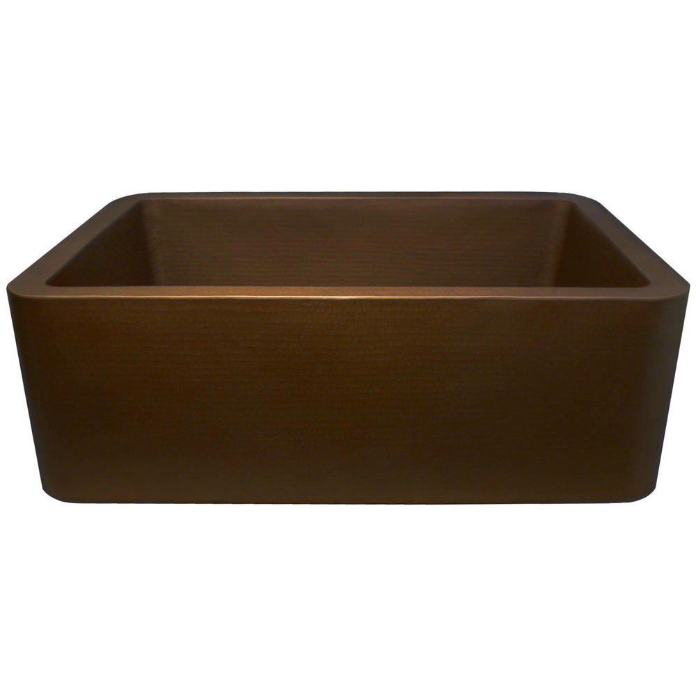 Linkasink Hammered Farm House Single Bowl Kitchen Sink 30"