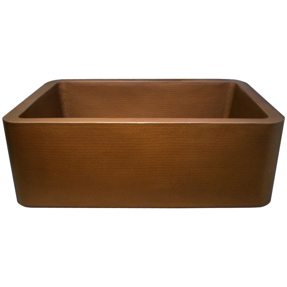 Linkasink Hammered Farm House Single Bowl Kitchen Sink 30"
