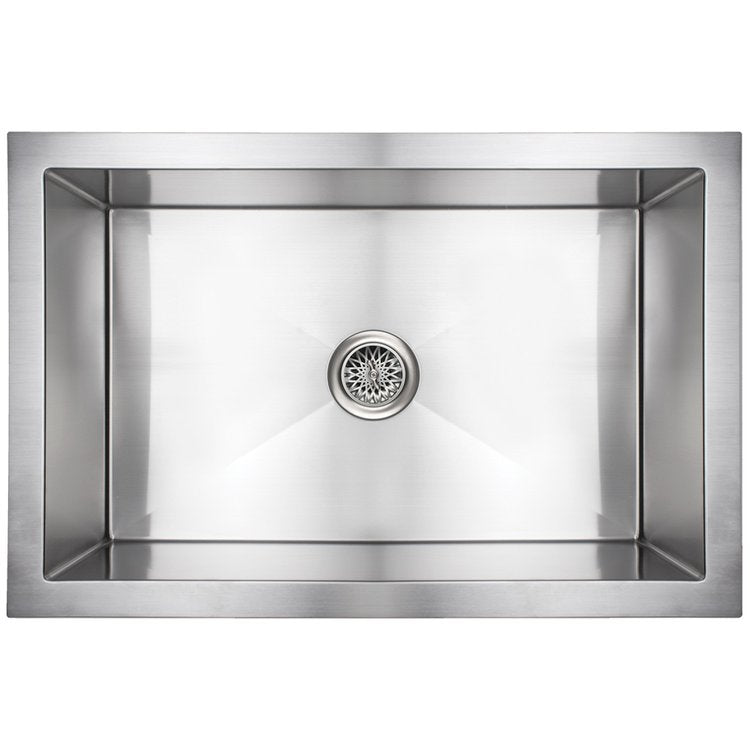 satin stainless steel sink