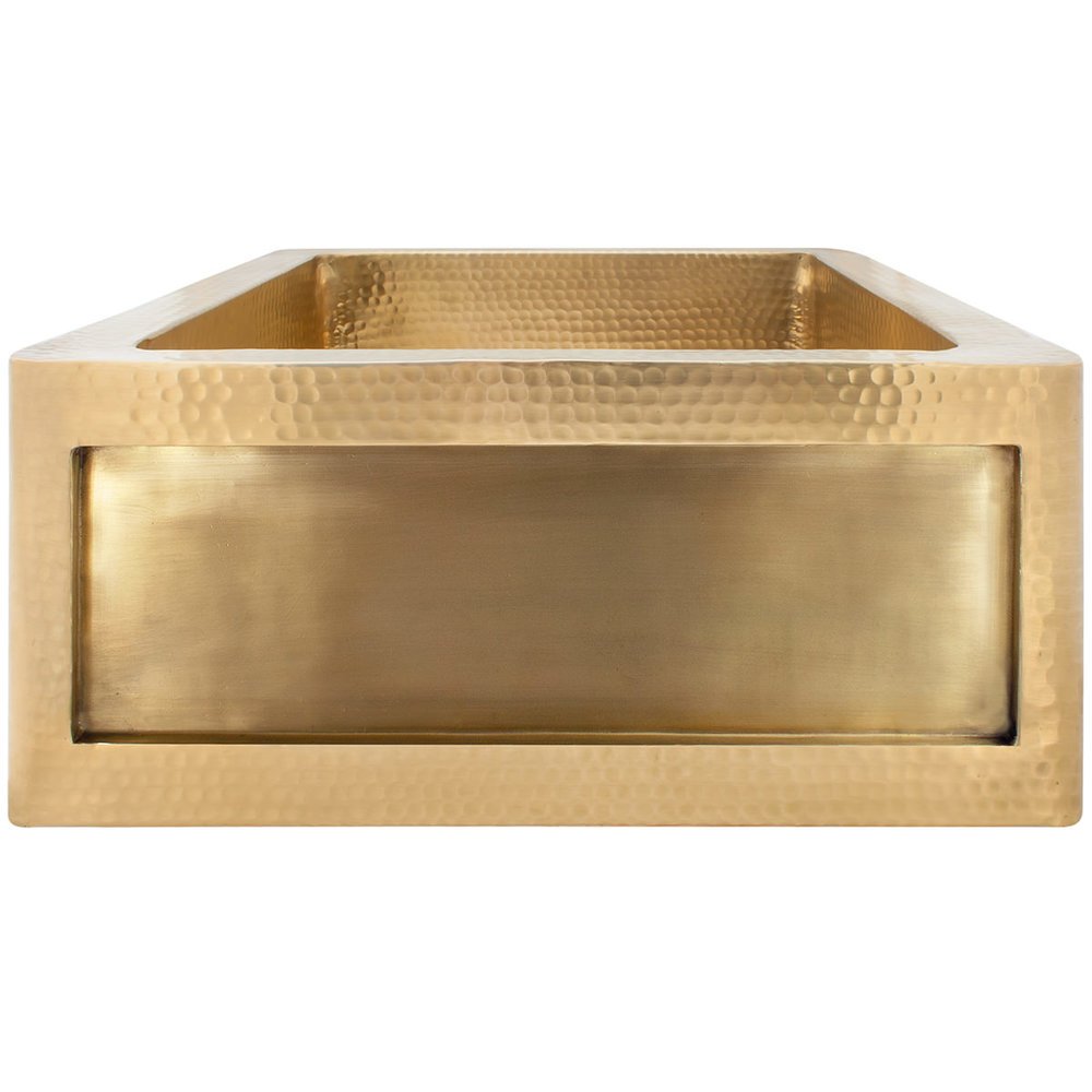 Linkasink Hammered Inset Apron Front Hammered Bar Sink 18"