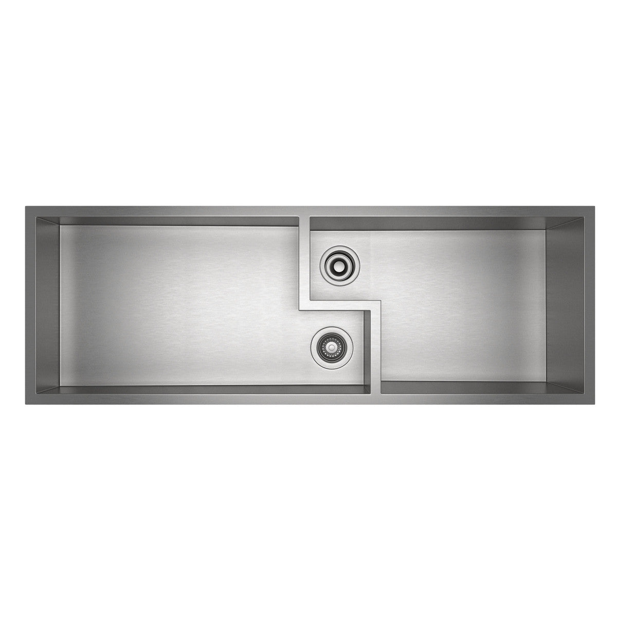 brushed stainless steel sink