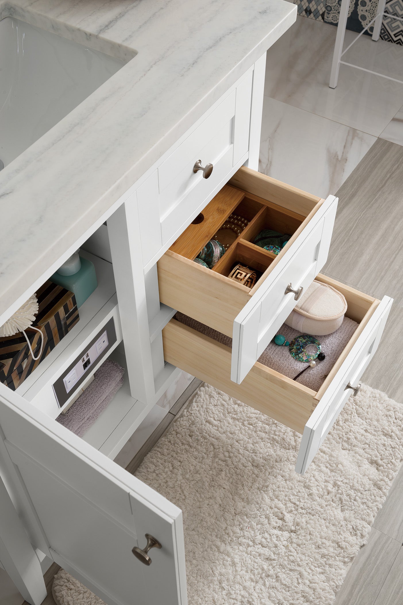 arctic fall solid surface top vanity