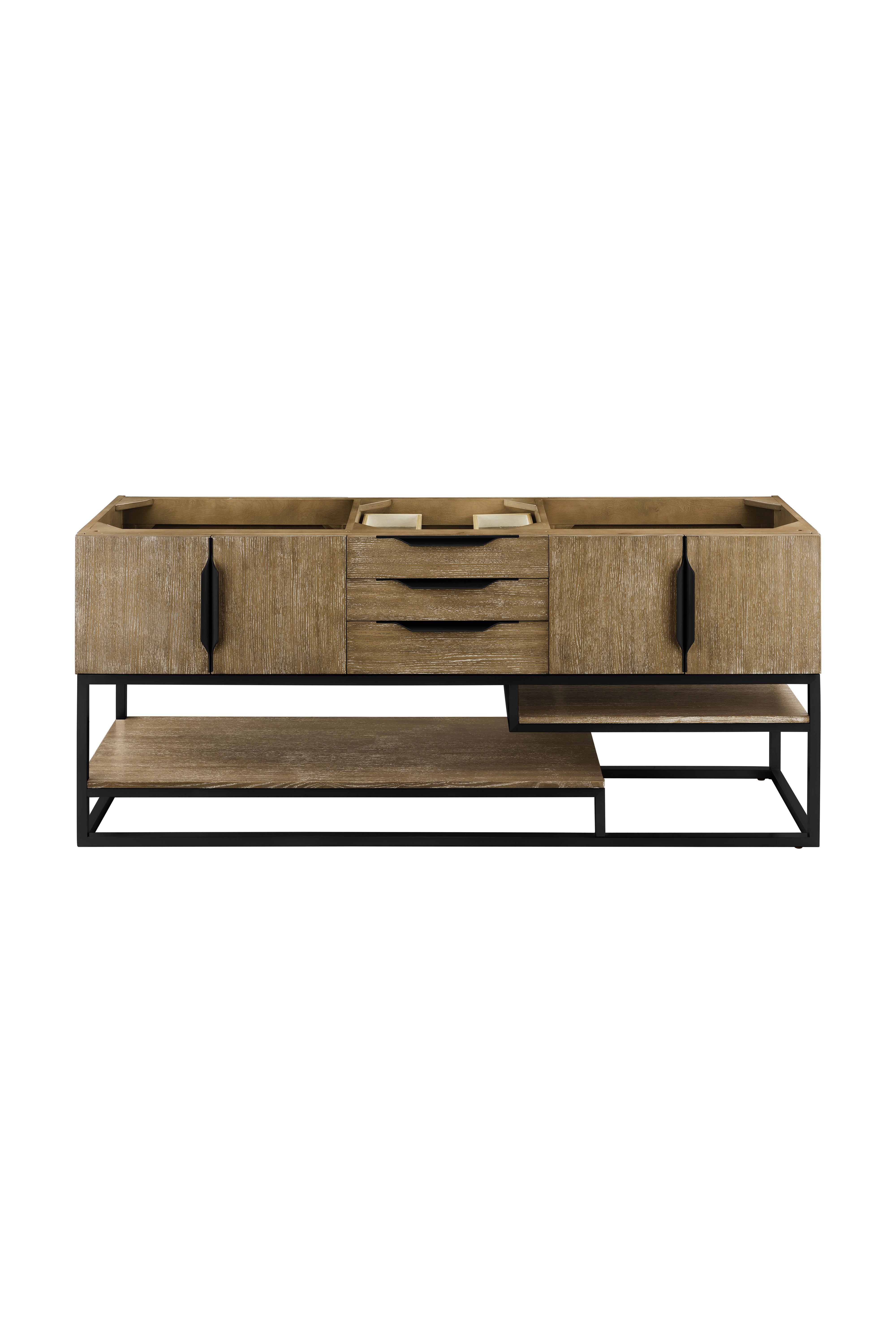 James Martin Vanities Columbia 72" Single Vanity With Matte Black Base