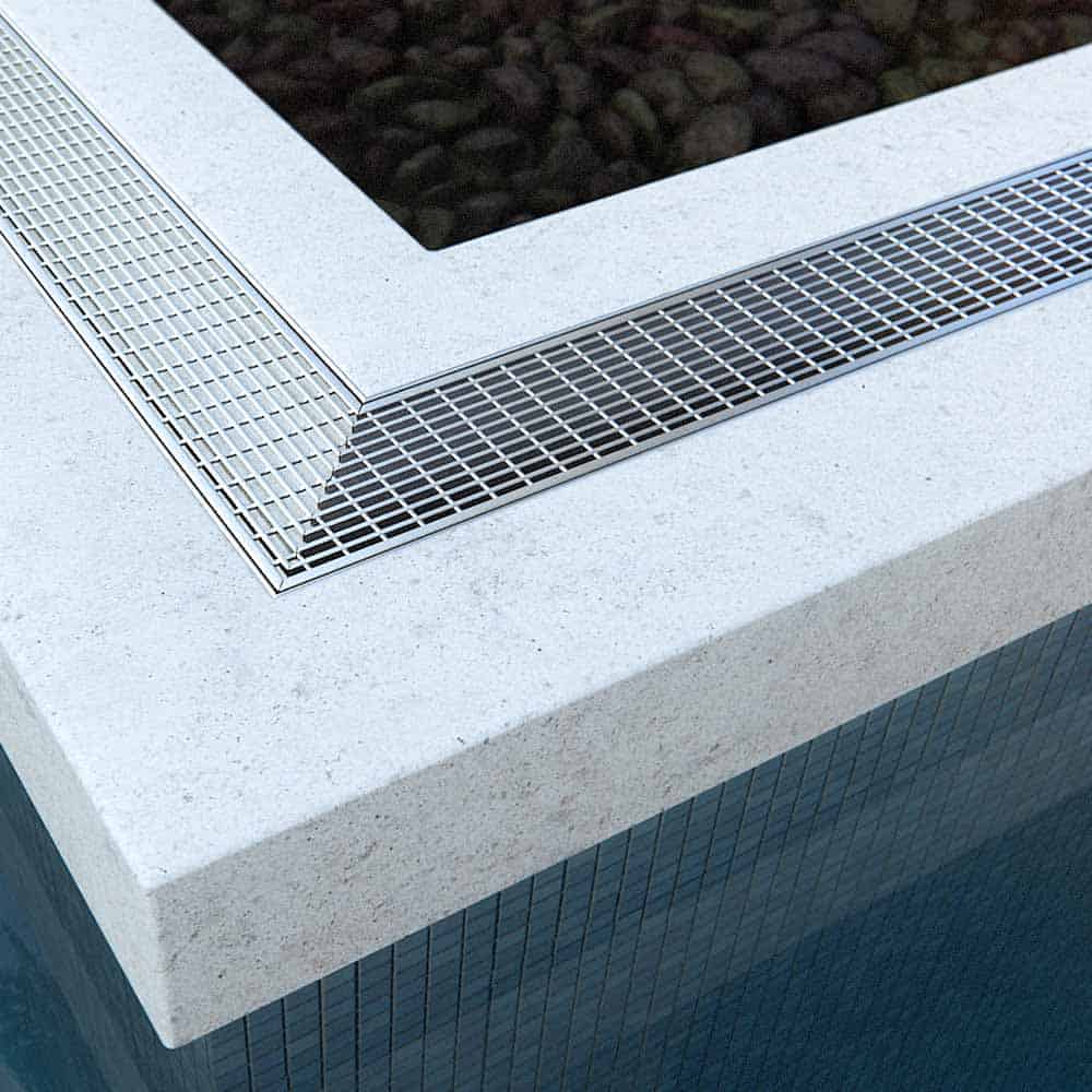 satin linear drain