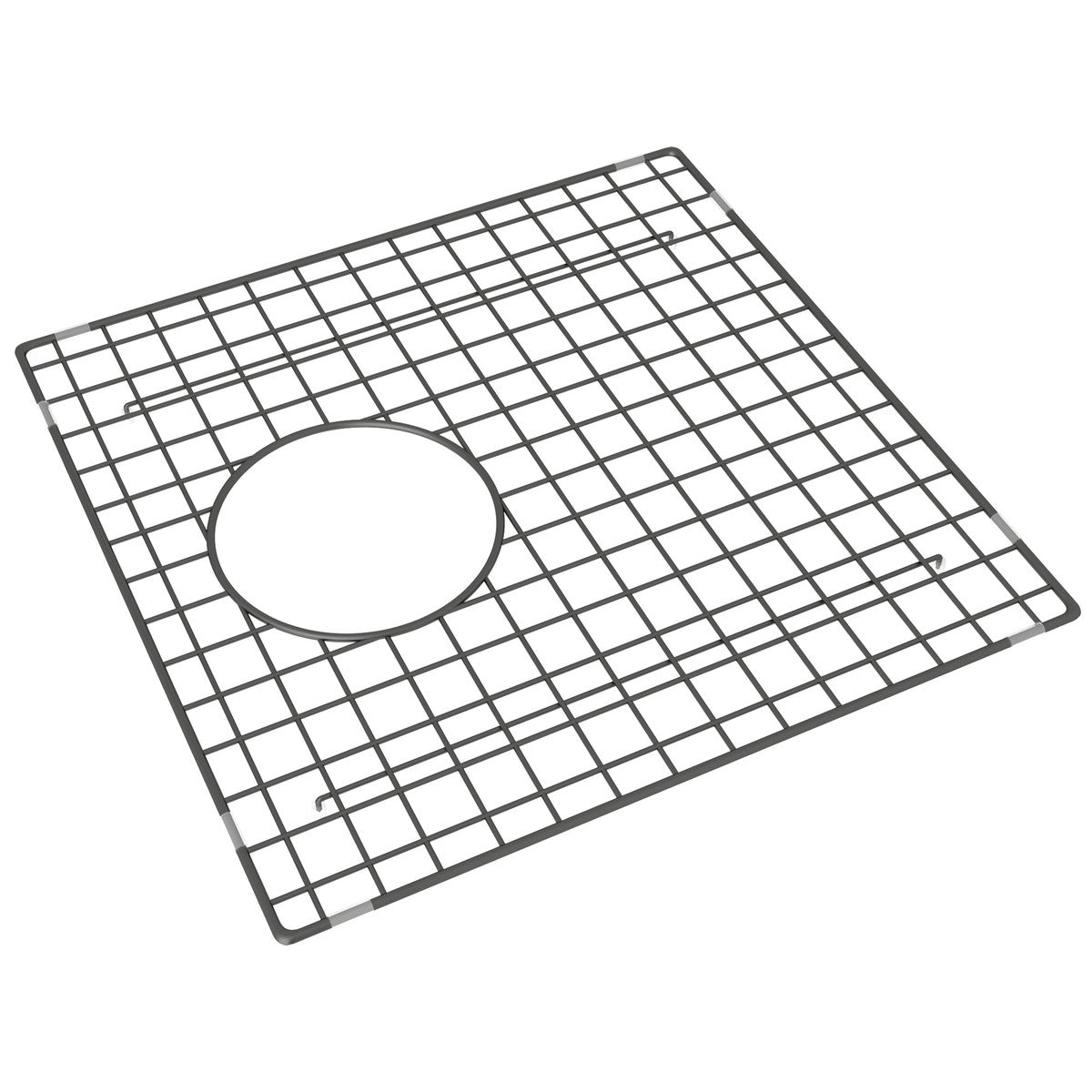 black stainless steel sink grid