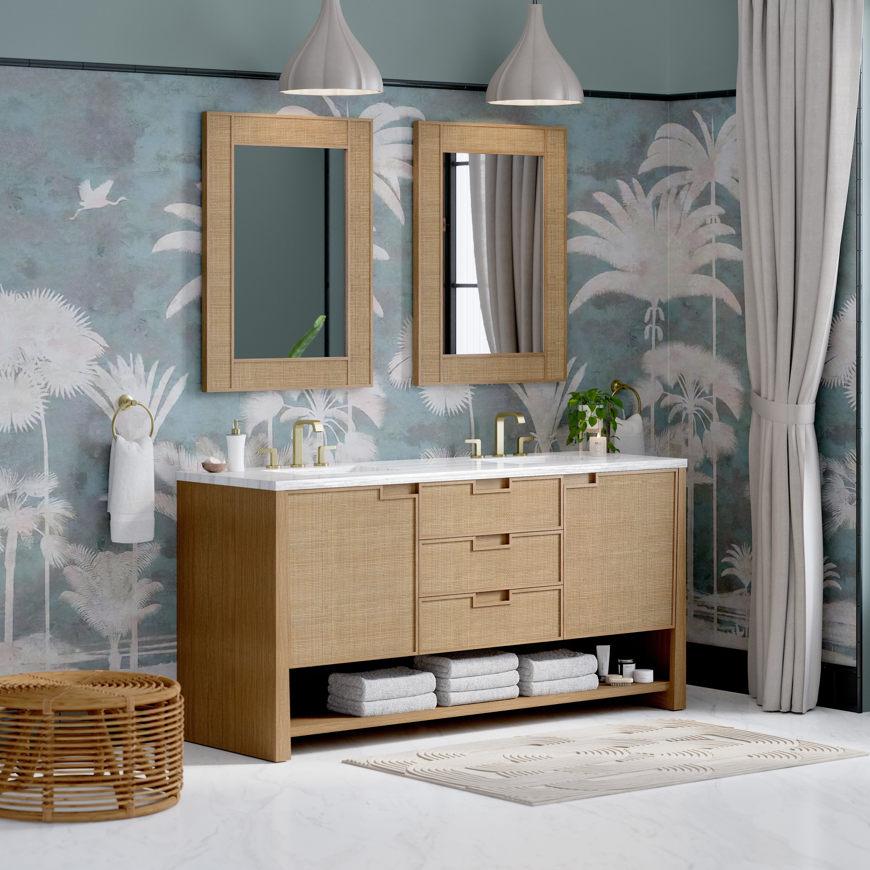 arctic fall solid surface top vanity
