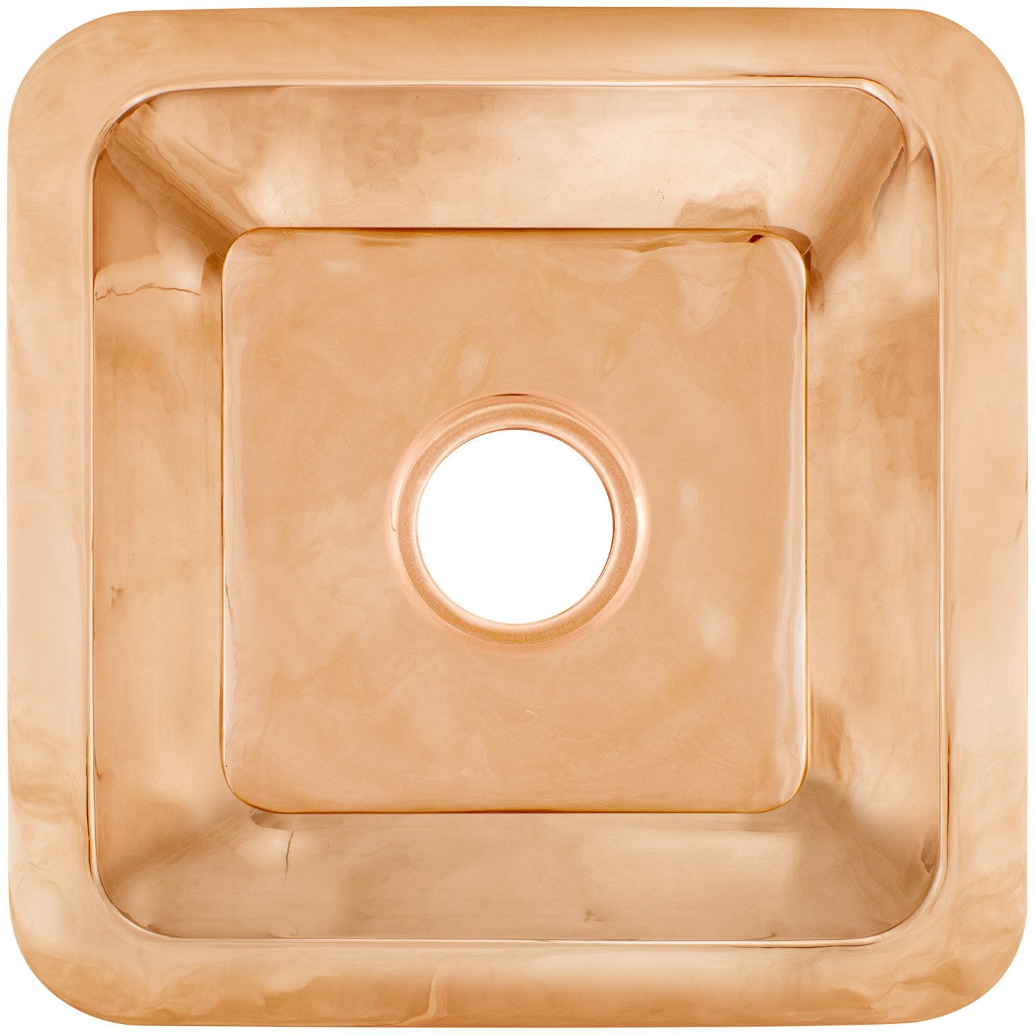 Linkasink Smooth Large Square Drop-In or Undermount Sink 20"