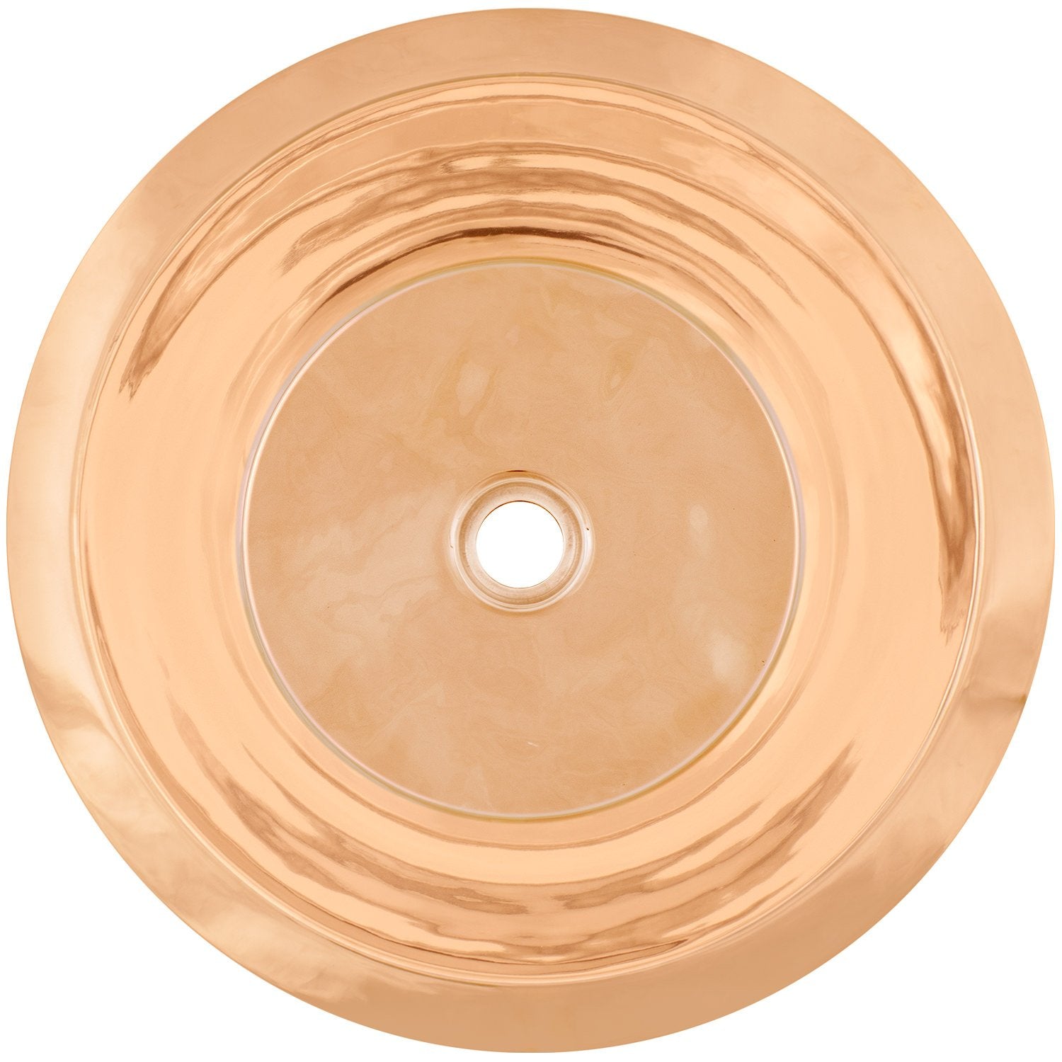Linkasink Smooth Small Round Flat Bottom Bar/Utility Drop-In or Undermount Sink 16"