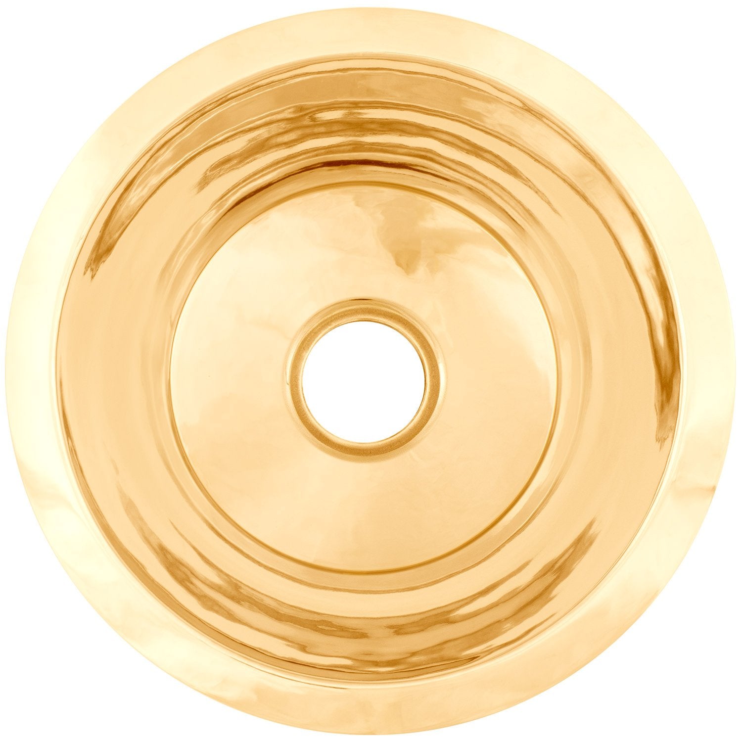 Linkasink Smooth Large Round Flat Bottom Bar/Utility Drop-In or Undermount Sink 19"
