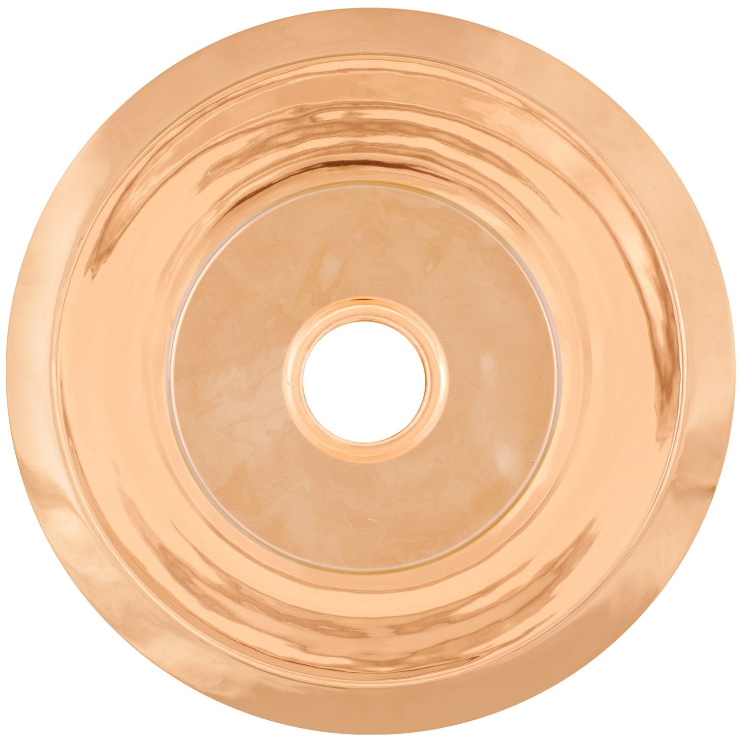 Linkasink Smooth Large Round Flat Bottom Bar/Utility Drop-In or Undermount Sink 19"