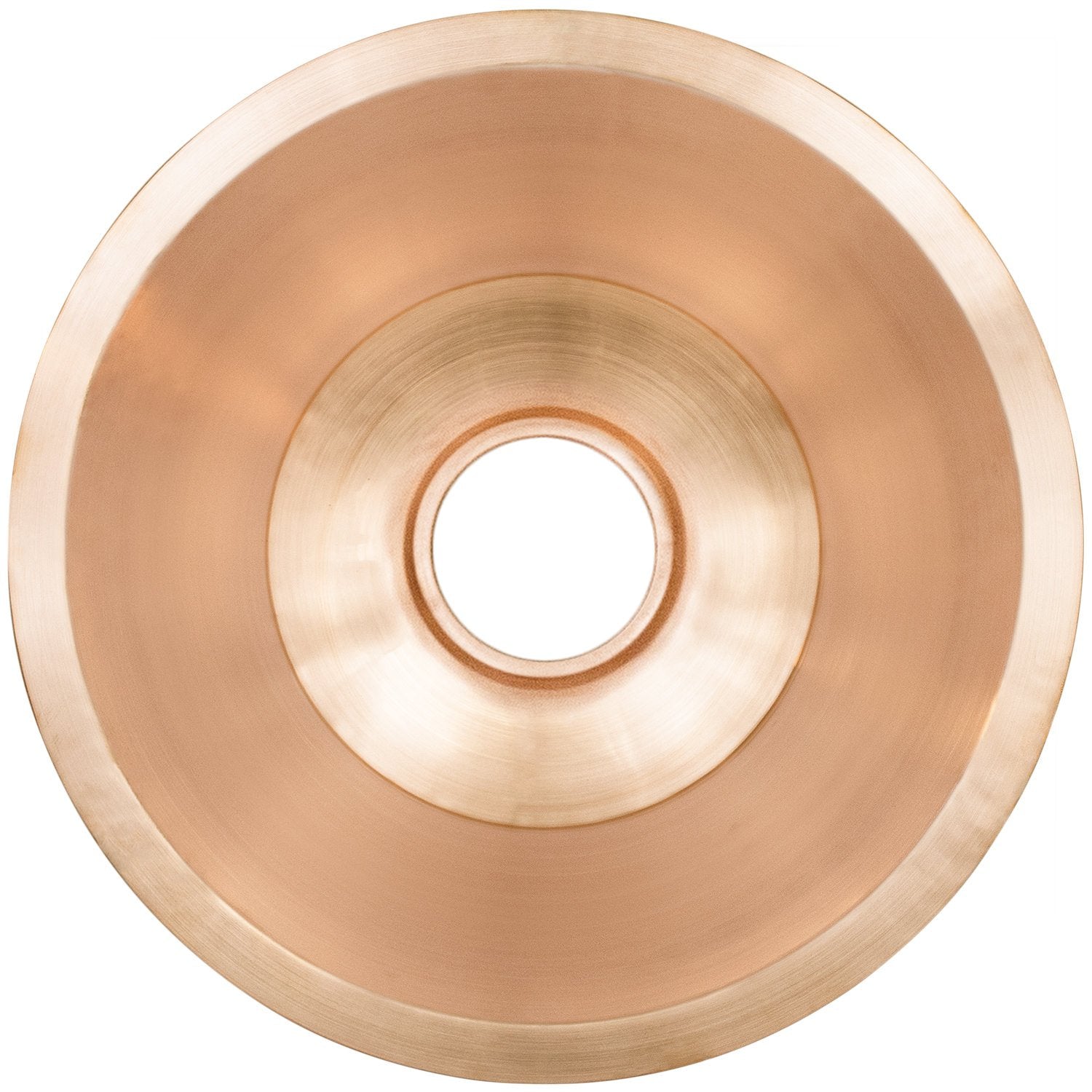 Linkasink Smooth Small Round Flat Bottom Bar/Utility Drop-In or Undermount Sink 16"