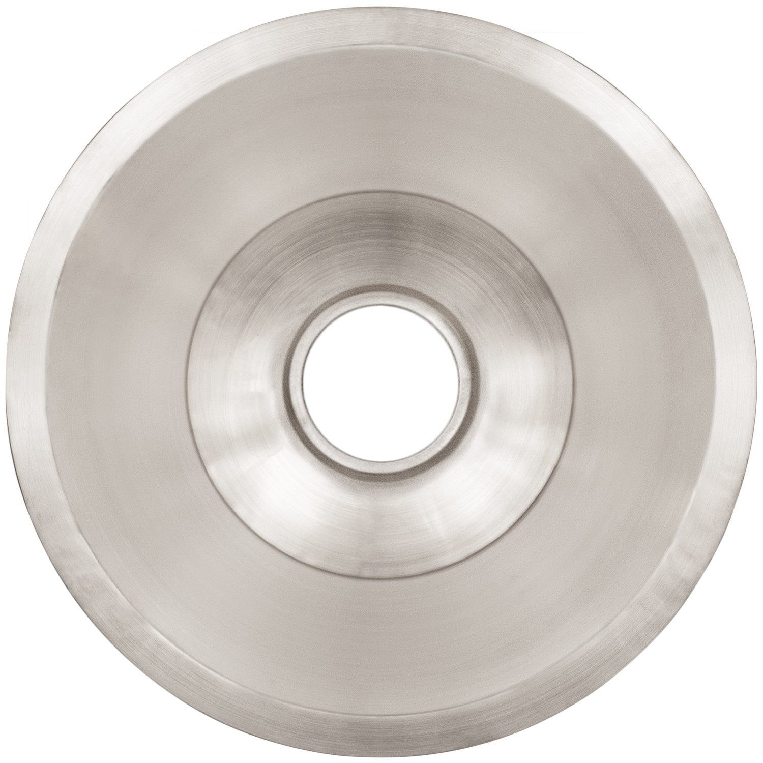 Linkasink Smooth Large Round Flat Bottom Bar/Utility Drop-In or Undermount Sink 19"