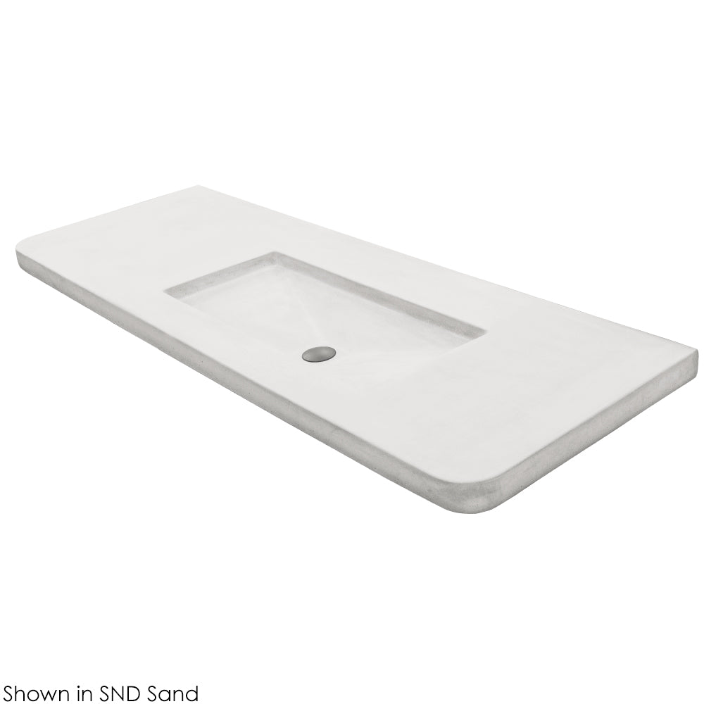 Lacava Newterra 66" Vanity Top Sink Made Of Concrete No Overflow