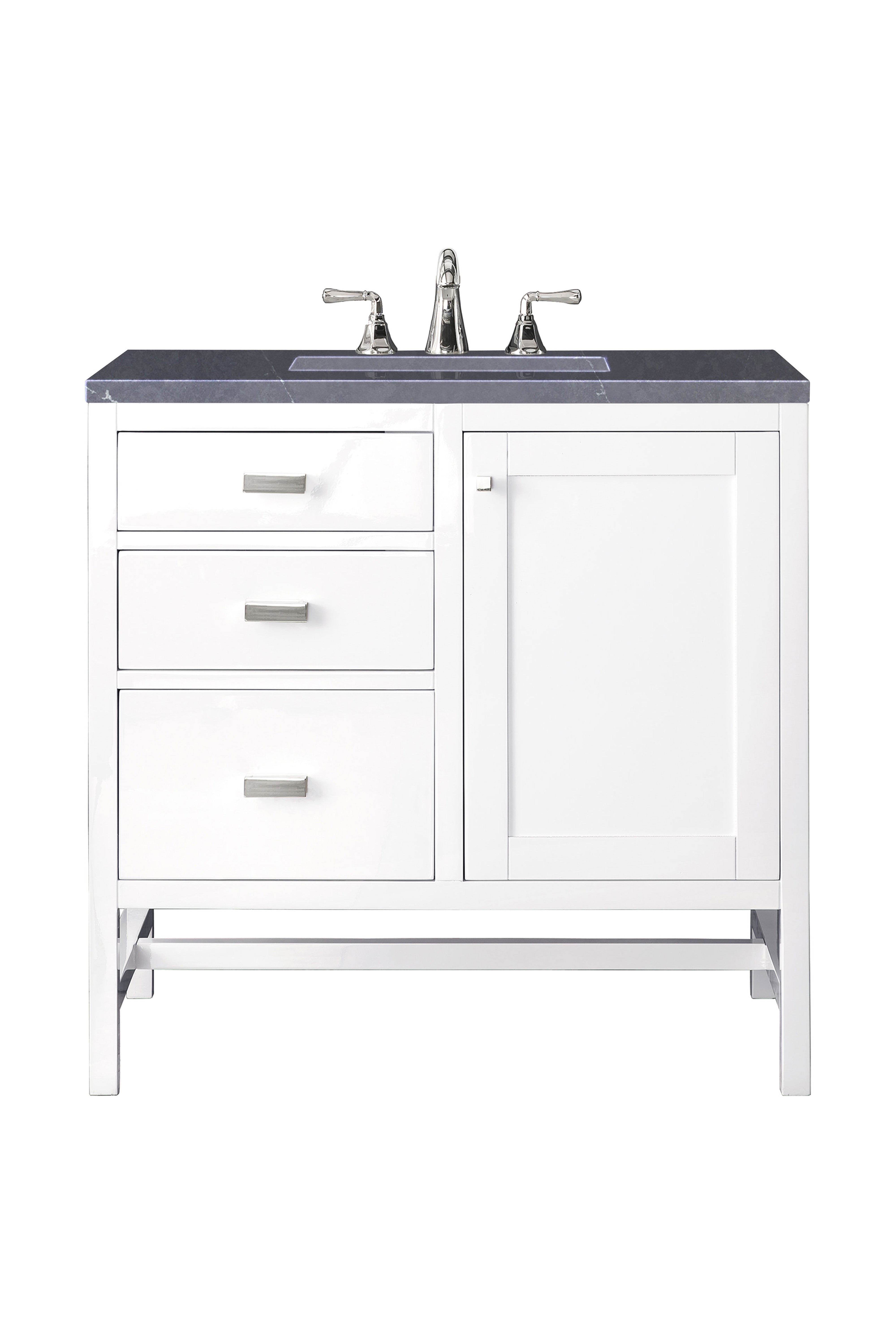 James Martin Vanities Addison 36" Single Vanity - Glossy White