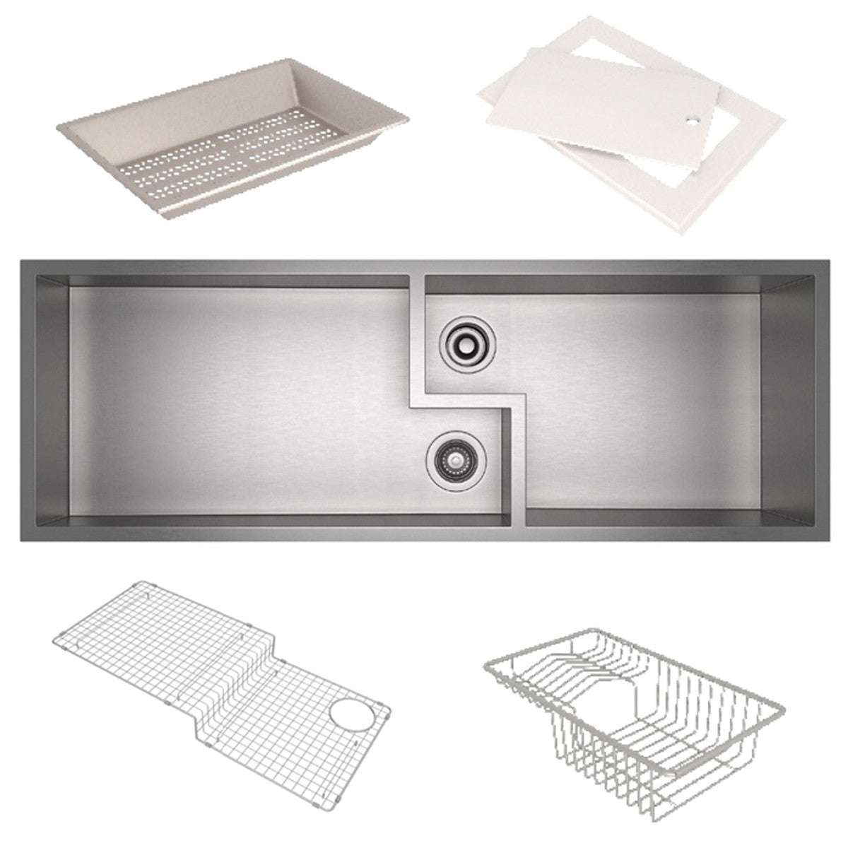 brushed stainless steel sink