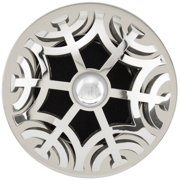 polished smooth stainless steel drain
