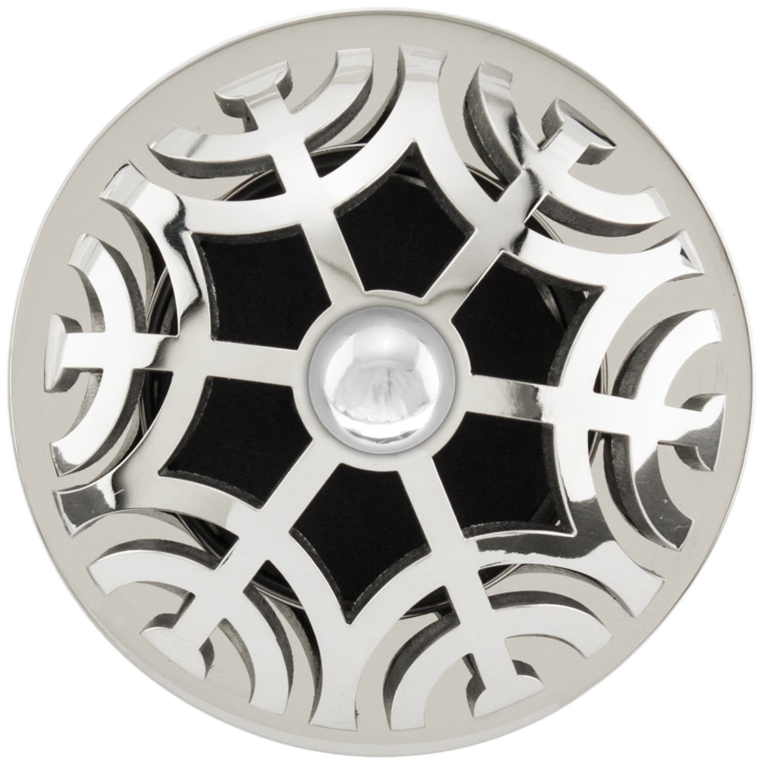 Linkasink Maze Grid Strainer 1.5" With Overflow - Metal Sphere