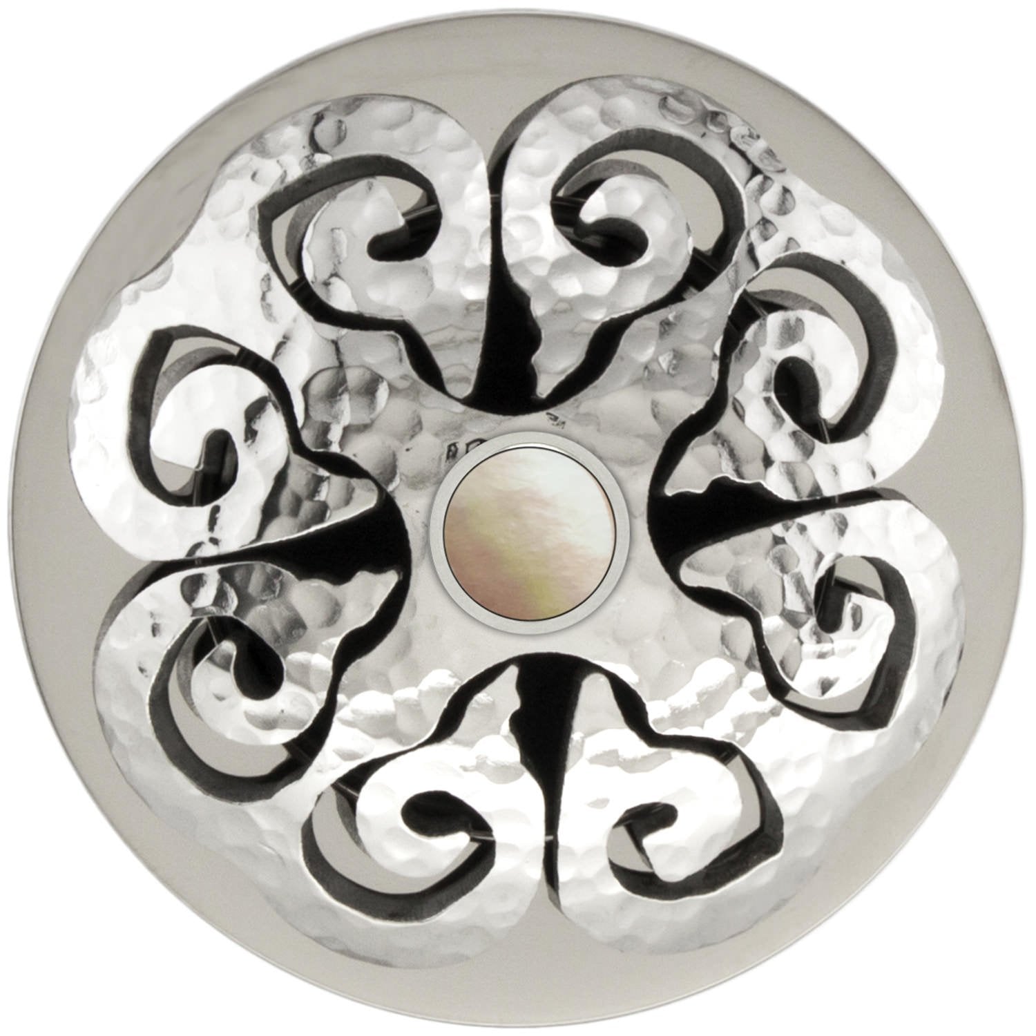 Linkasink Hawaiian Quilt Grid Strainer 1.5" With Overflow - Mother of Pearl