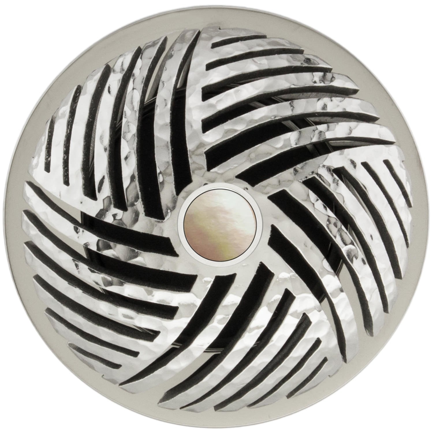 Linkasink Herringbone Grid Strainer 1.5" Without Overflow - Mother of Pearl