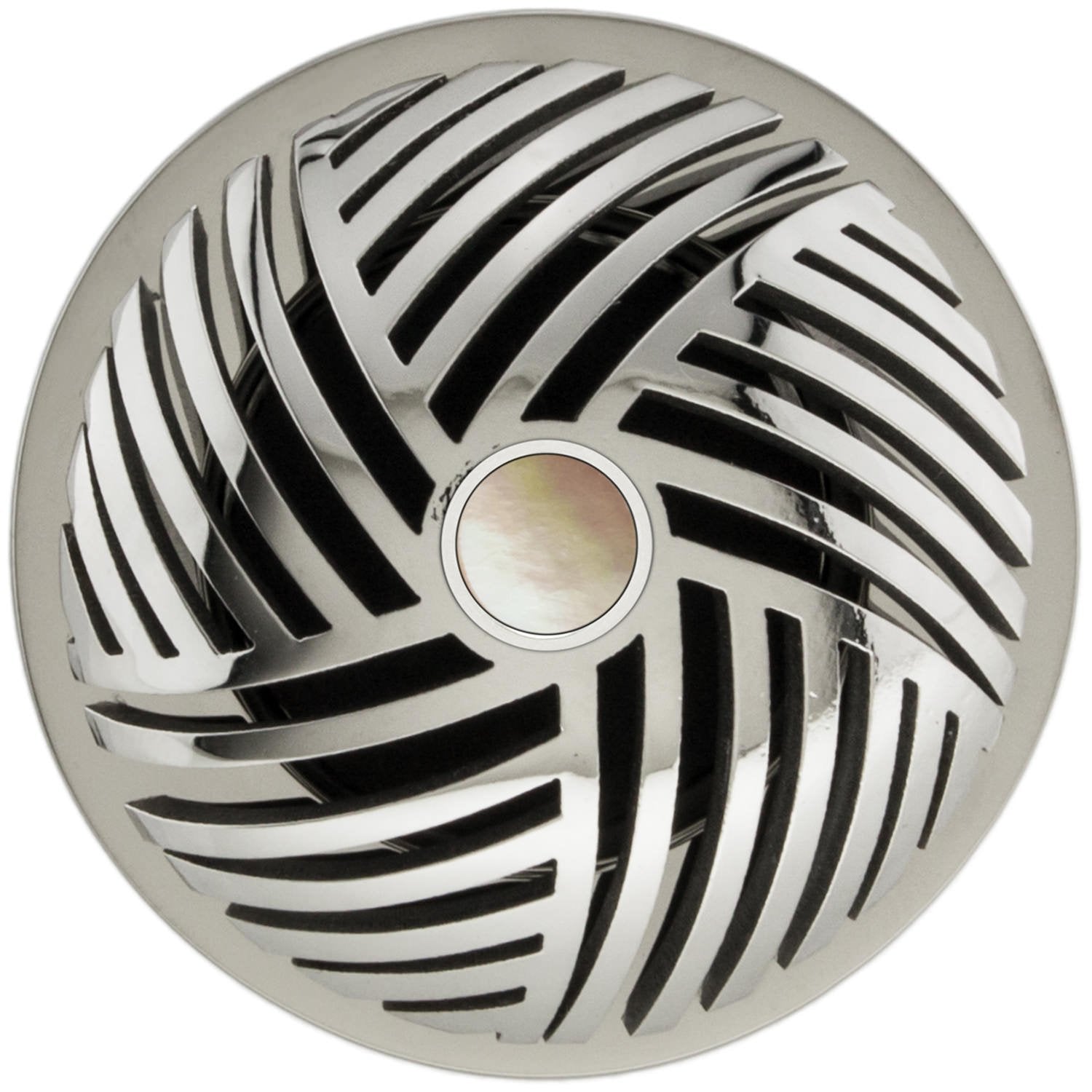 Linkasink Herringbone Grid Strainer 1.5" Without Overflow - Mother of Pearl