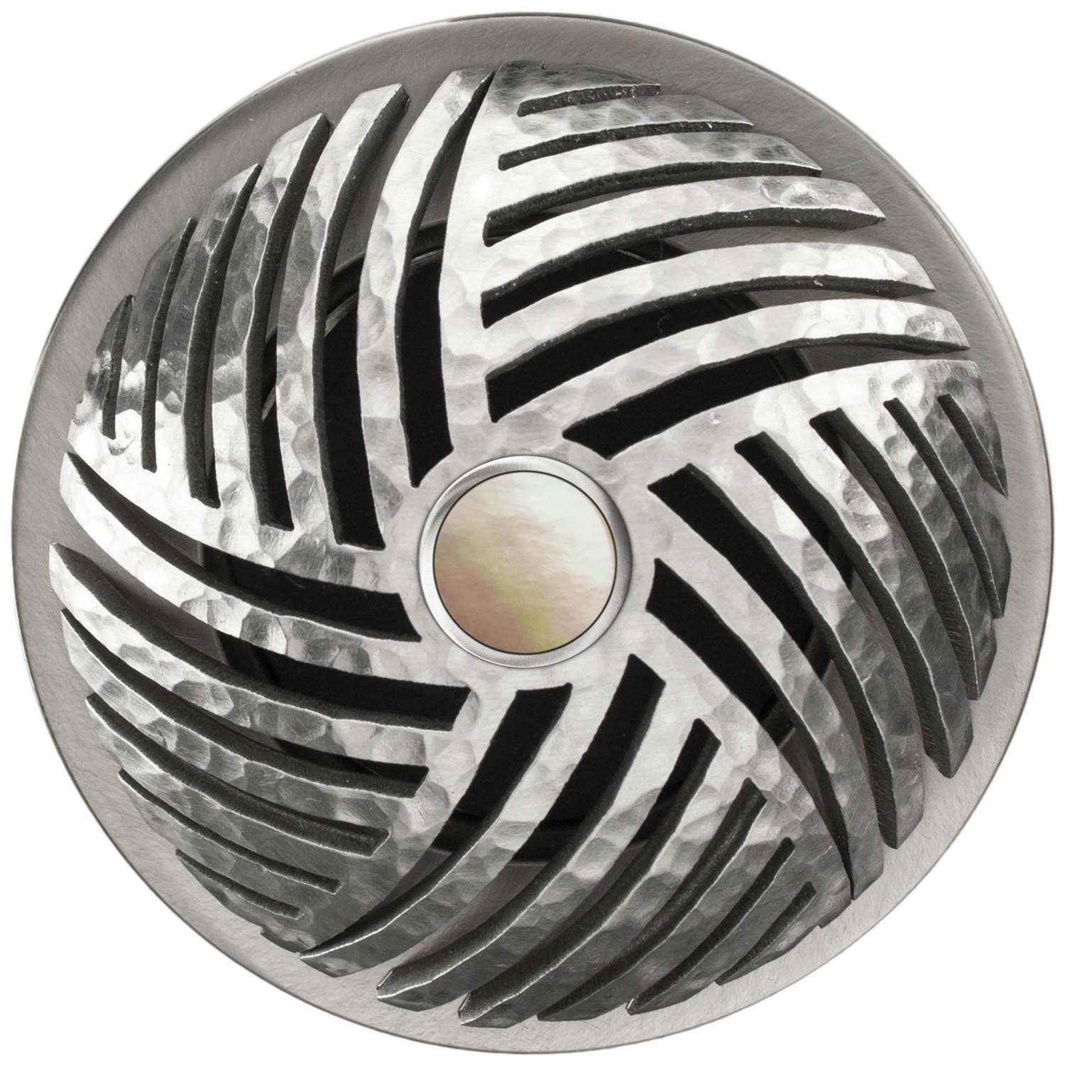 Linkasink Herringbone Grid Strainer 1.5" Without Overflow - Mother of Pearl
