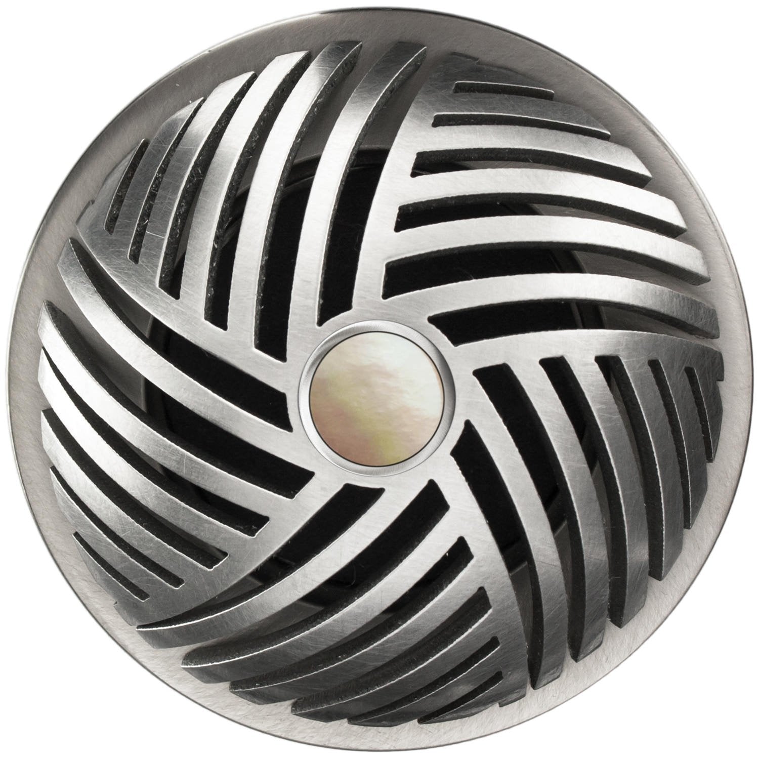 Linkasink Herringbone Grid Strainer 1.5" Without Overflow - Mother of Pearl