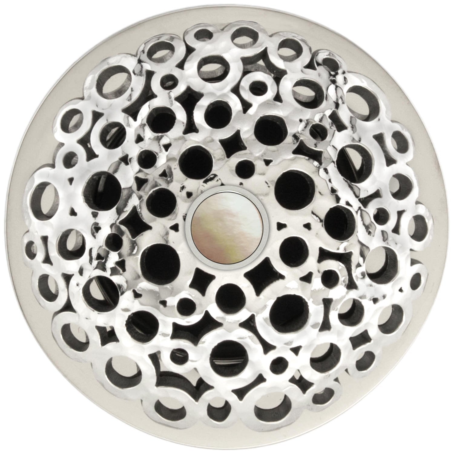 Linkasink Loop Grid Strainer 1.5" With Overflow - Mother of Pearl