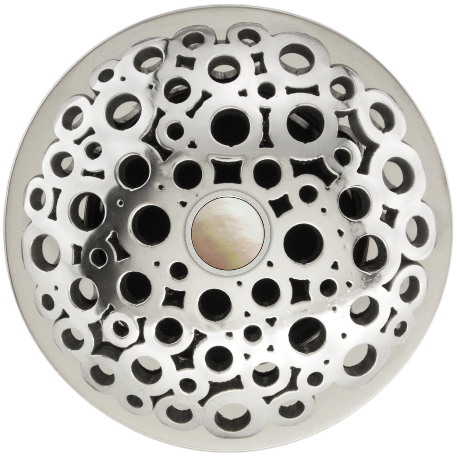 Linkasink Loop Grid Strainer 1.5" With Overflow - Mother of Pearl