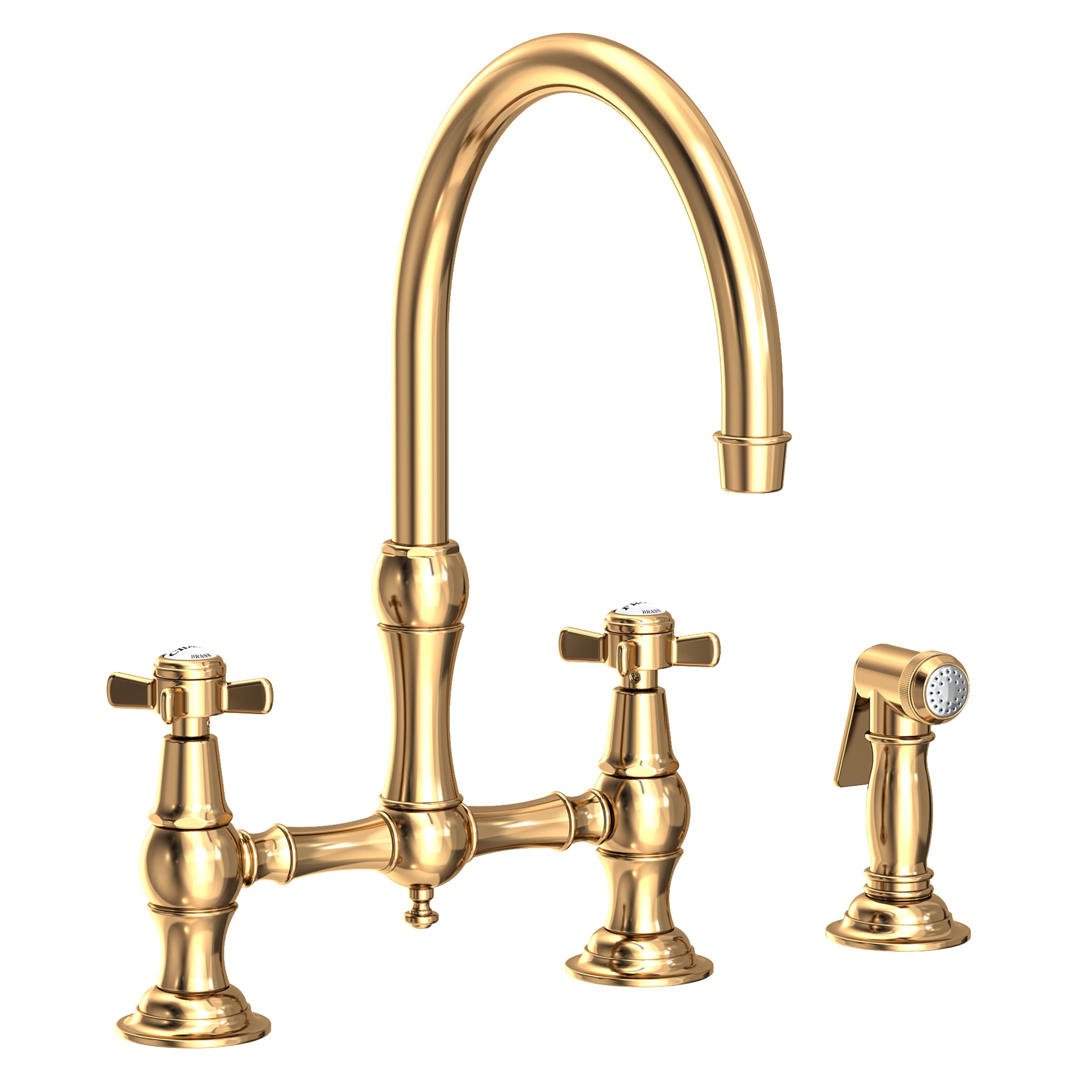 Newport Brass Fairfield Kitchen Bridge Faucet with Side Spray