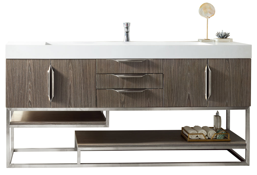 ash gray vanity