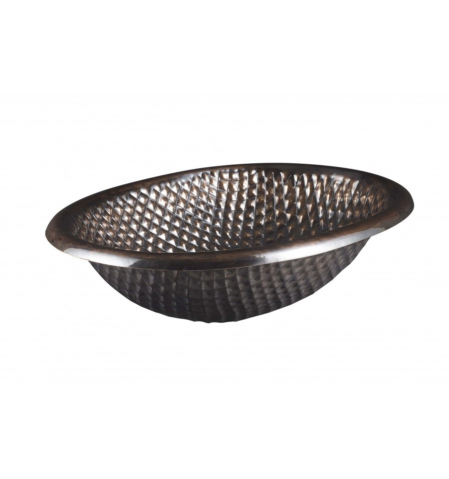 black nickel diamond quilt sink