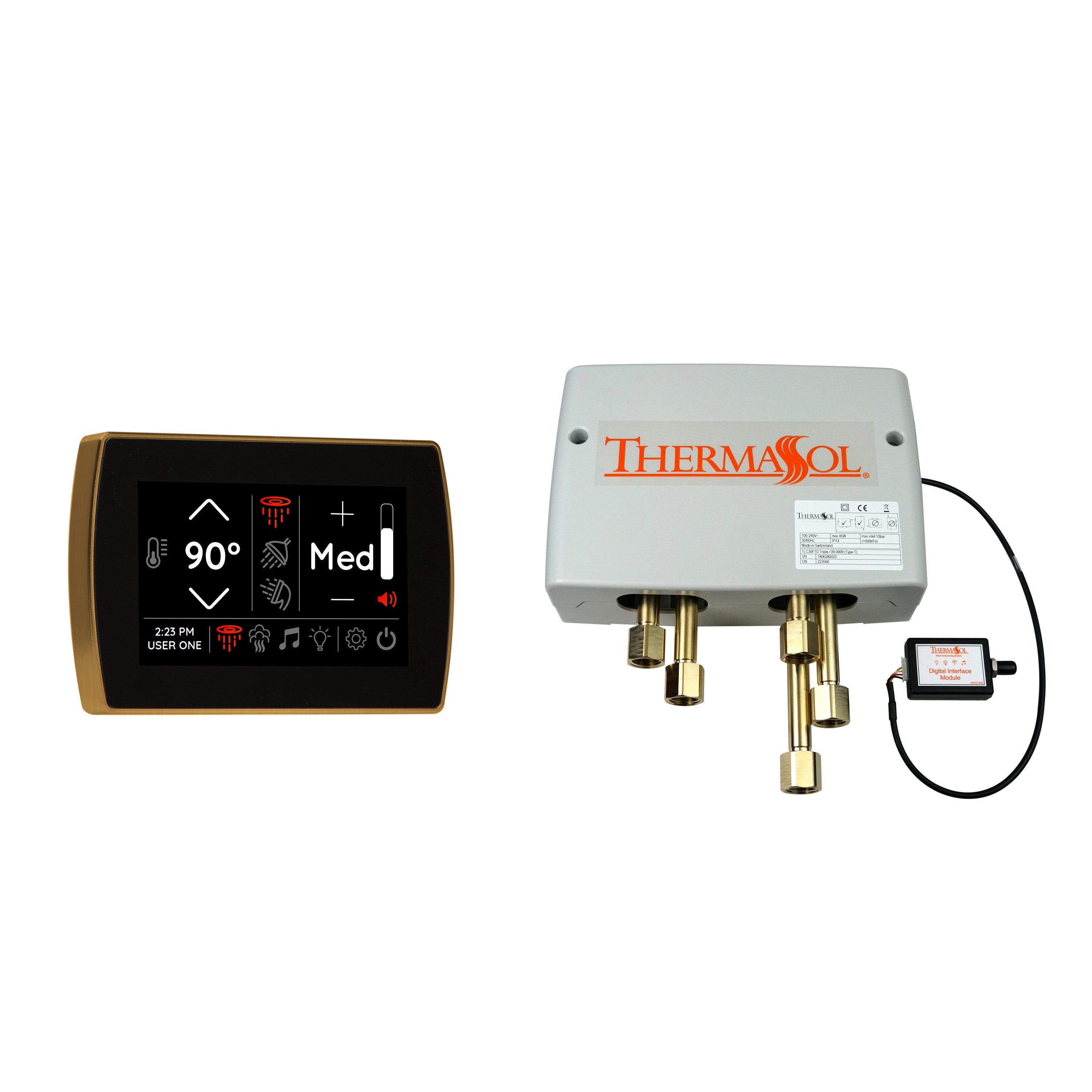 Thermasol Digital Shower Package with Flushmount SignaTouch