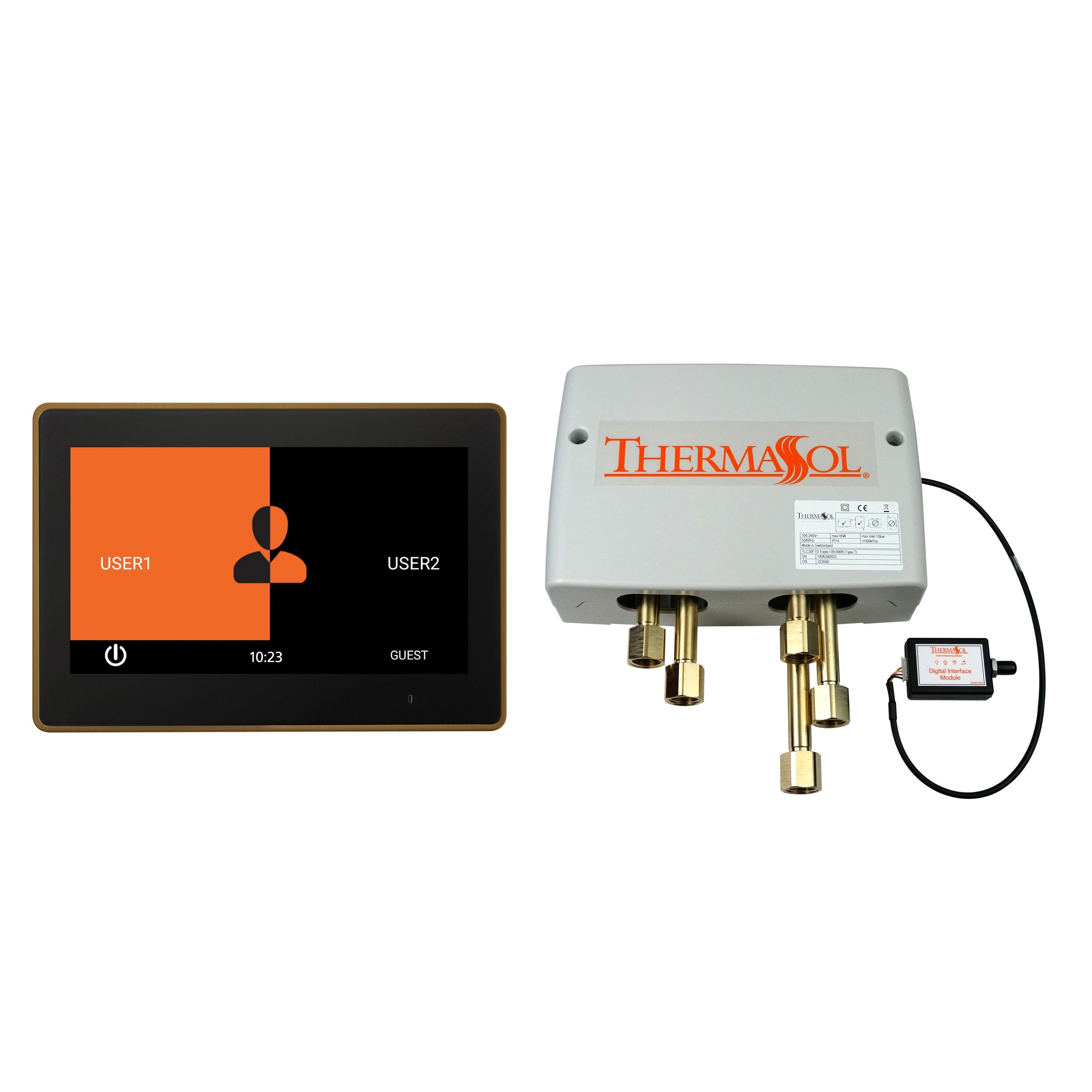 Thermasol Digital Shower Package with 10" ThermaTouch Trim Upgraded