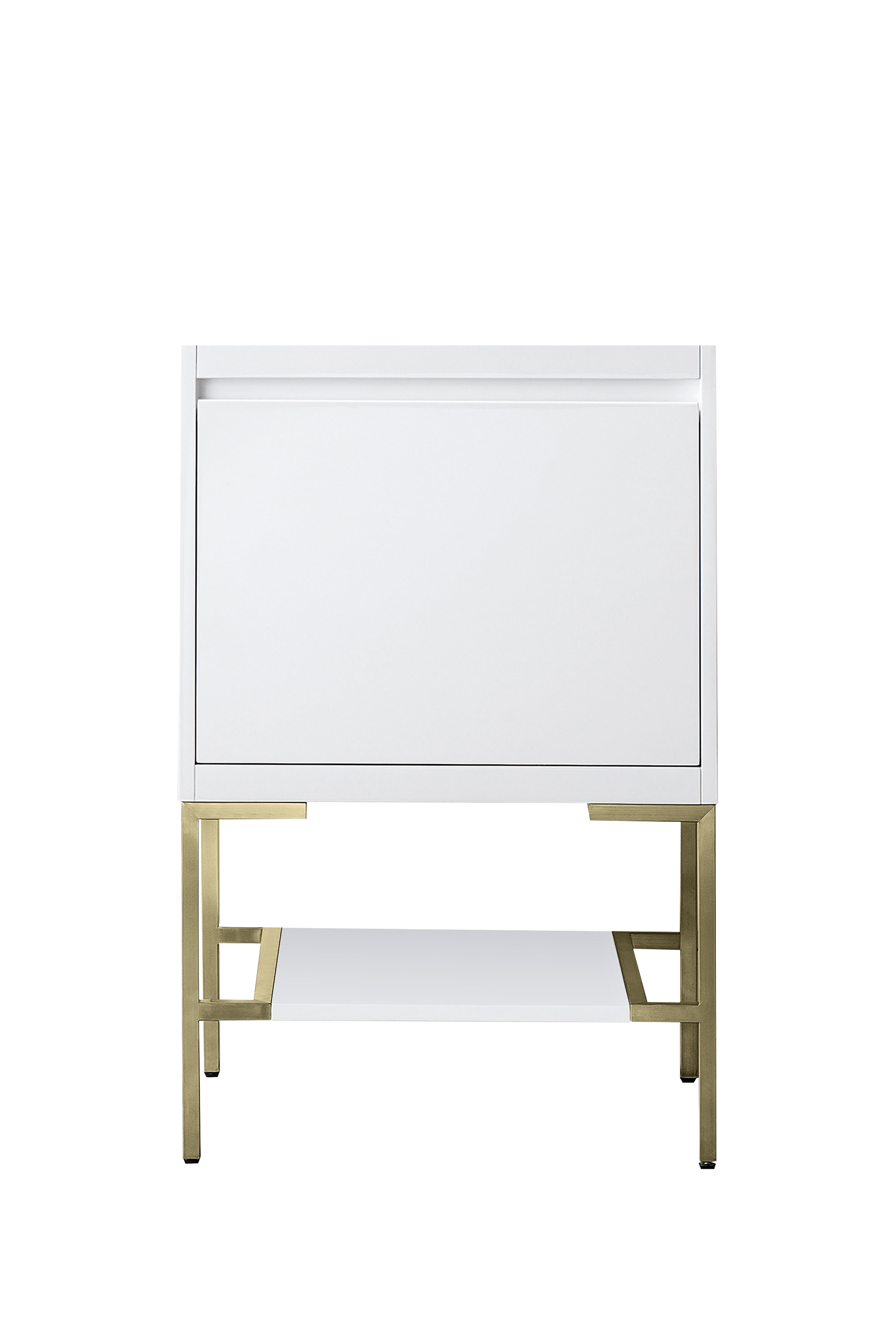 glossy white vanity