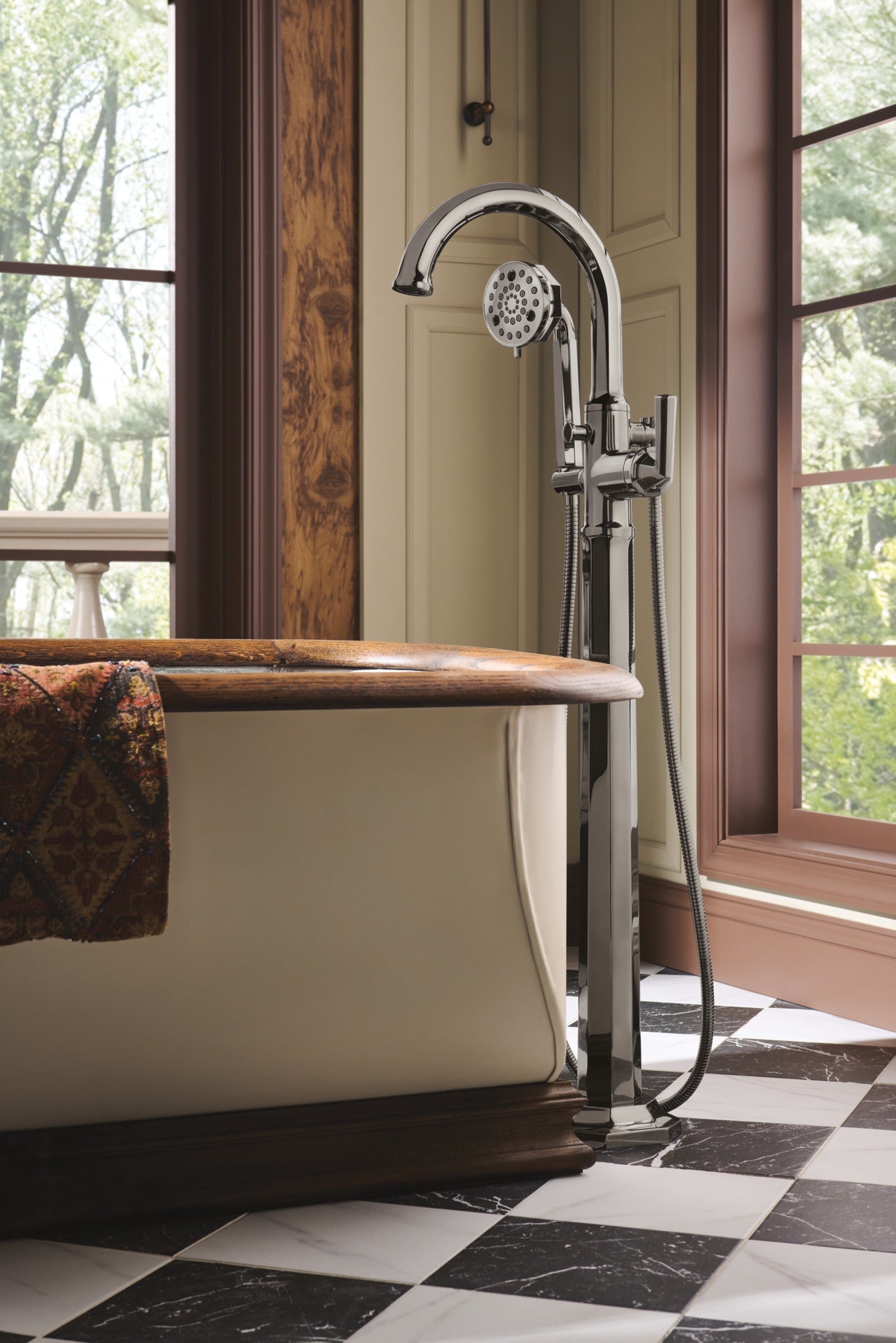 polished nickel handle kit