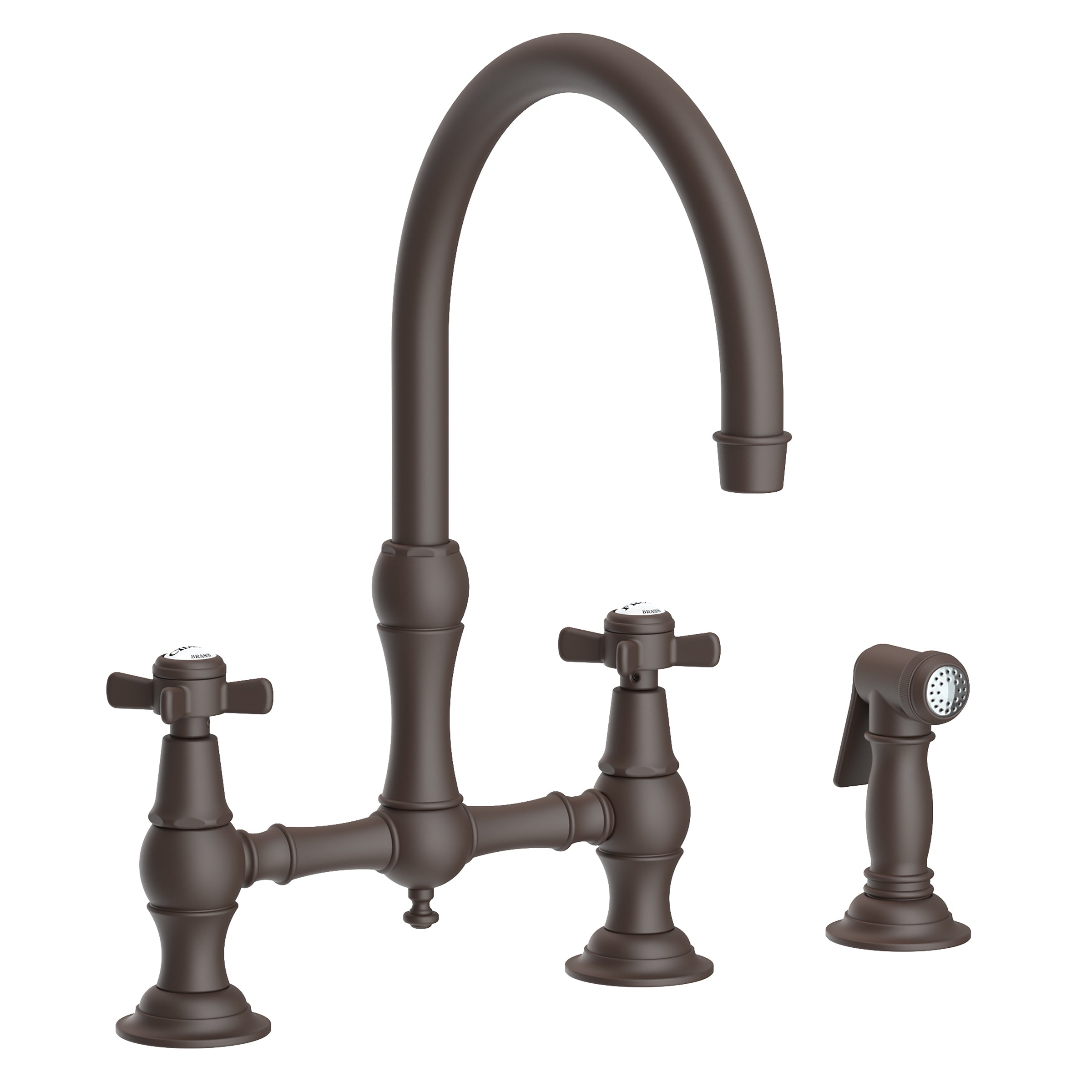 Newport Brass Fairfield Kitchen Bridge Faucet with Side Spray