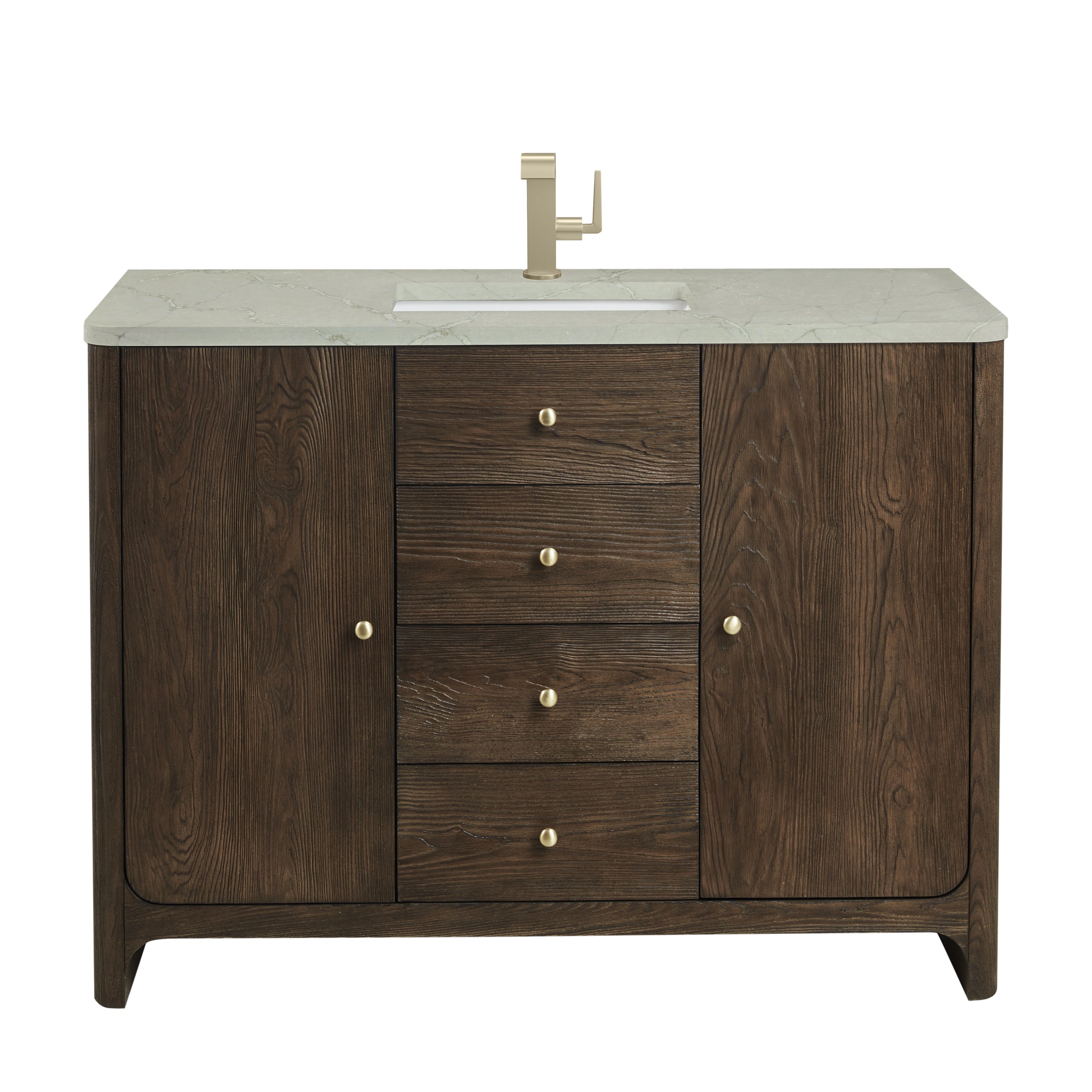 victorian silver quartz top vanity