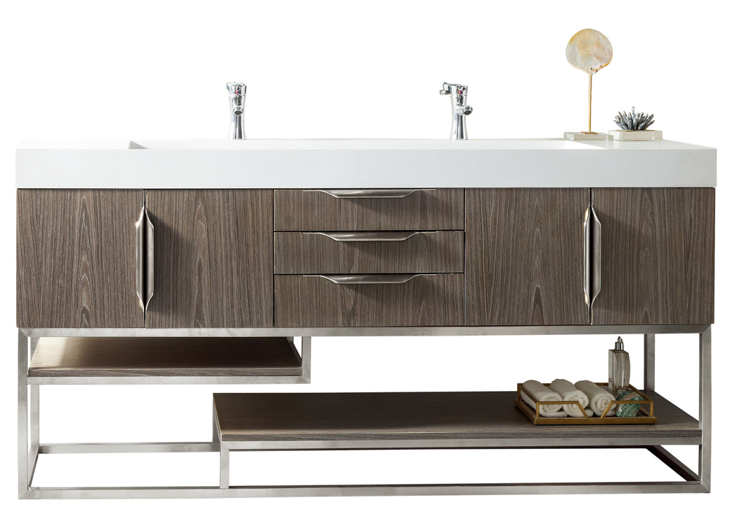 ash gray vanity