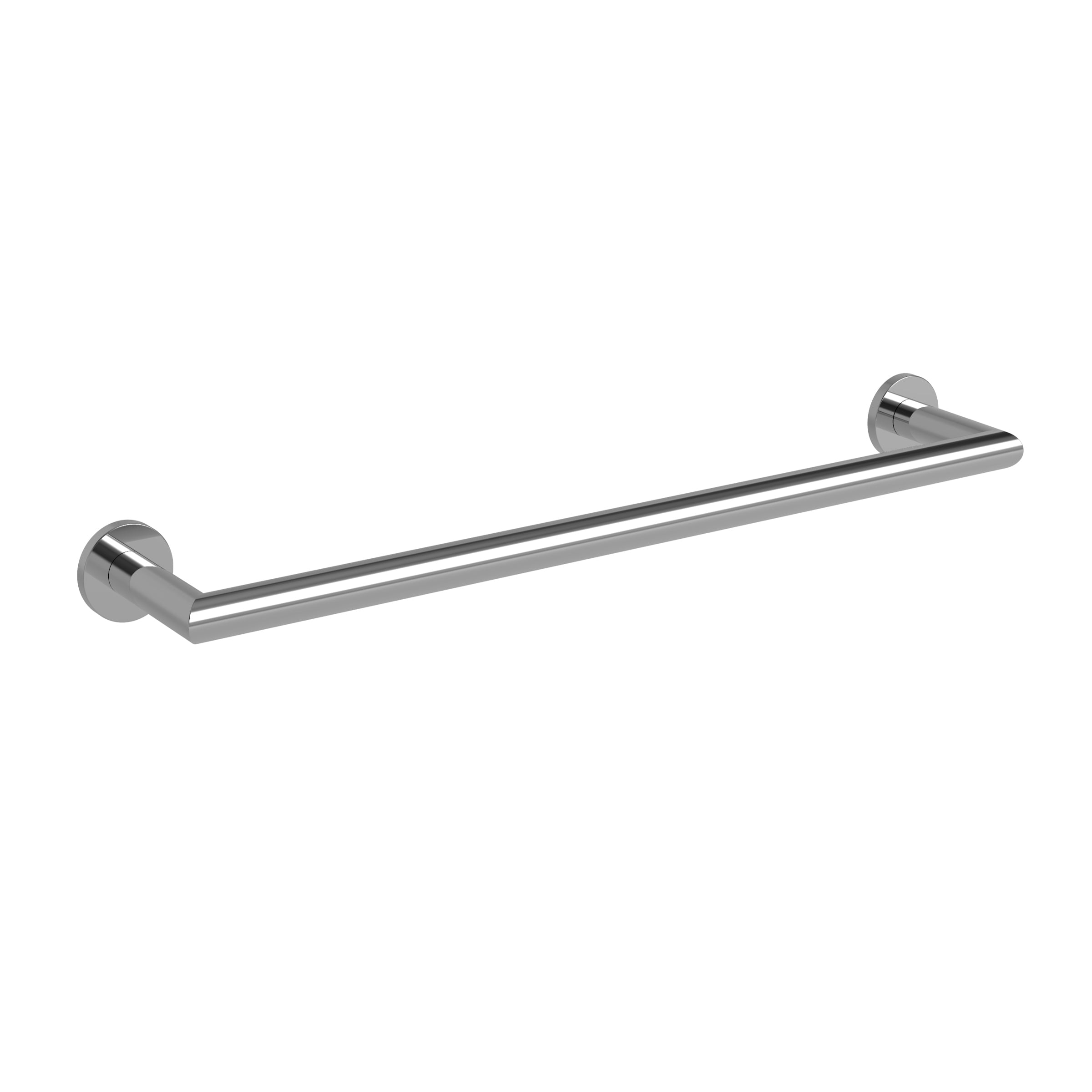 polished chrome towel bar