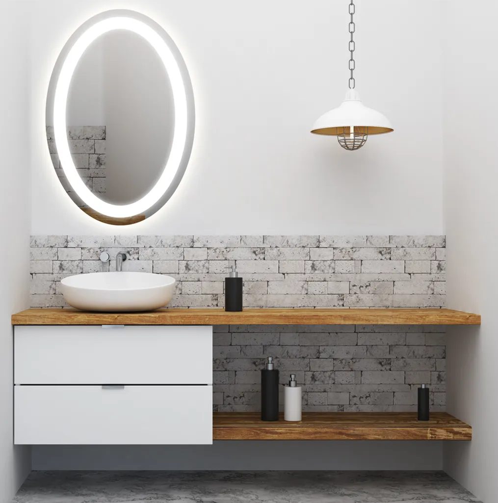 lighted mirror