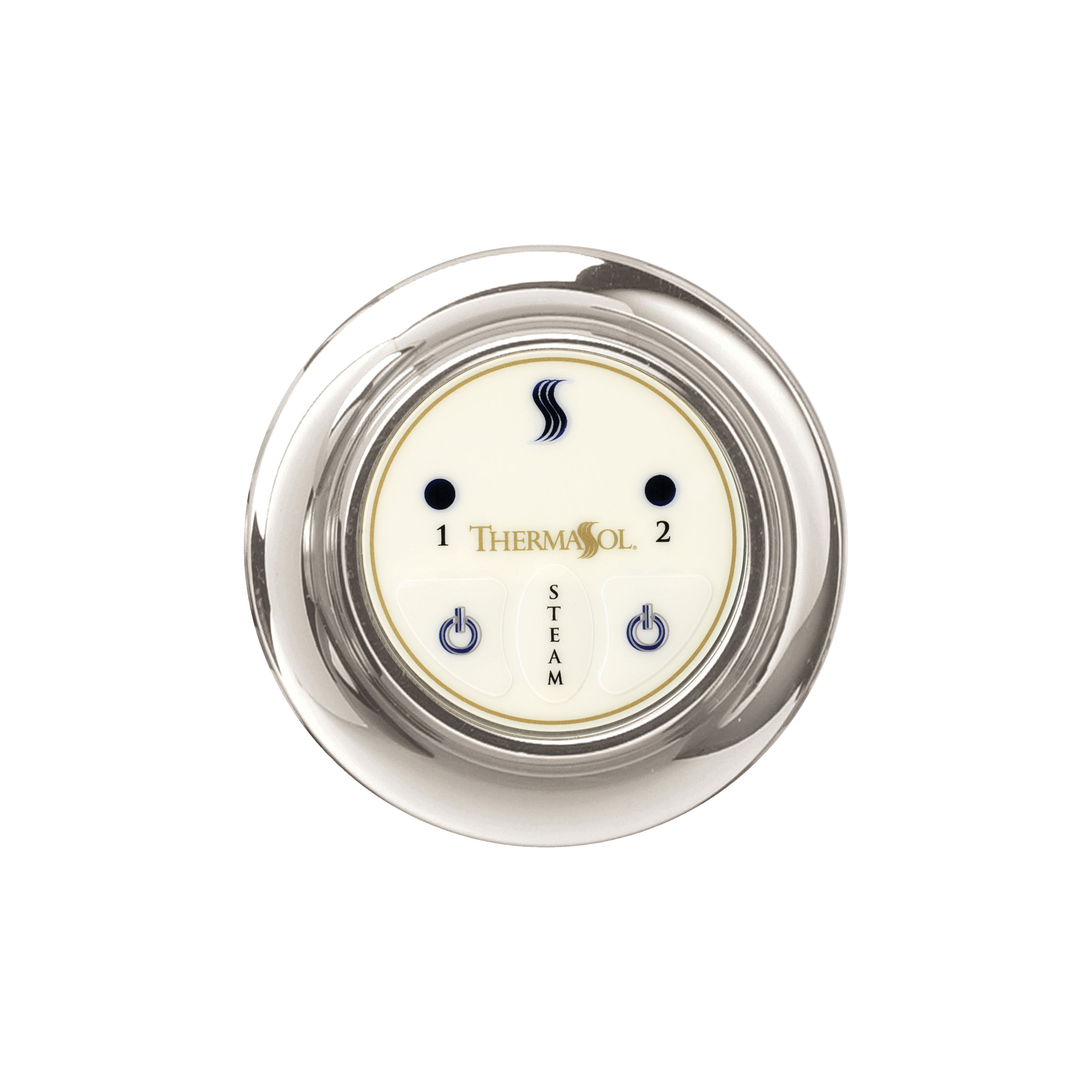 polished chrome start control
