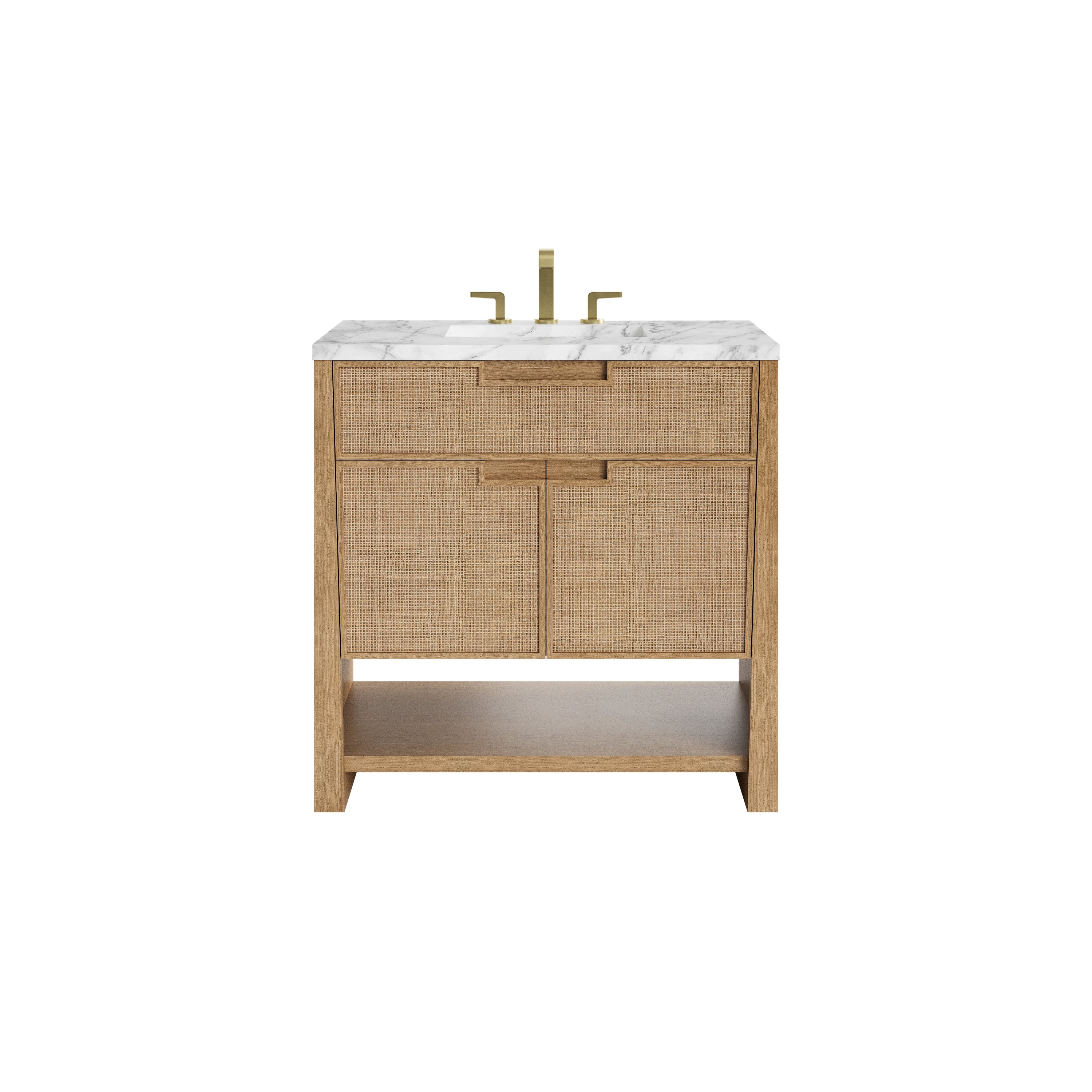 James Martin Vanities Solene 36" Single Vanity - Seaside Oak