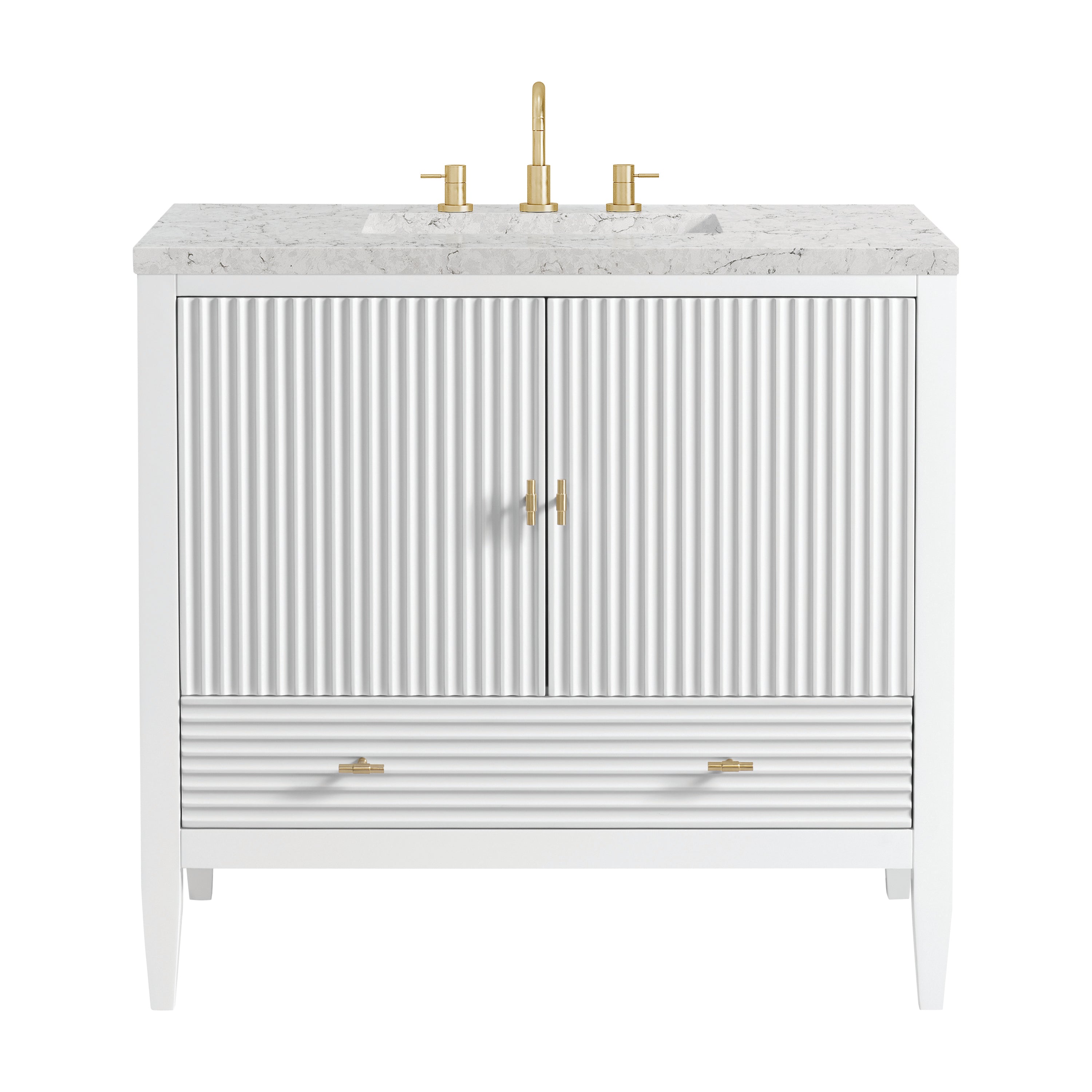 James Martin Vanities Myrrin 36" Vanity - Bright White