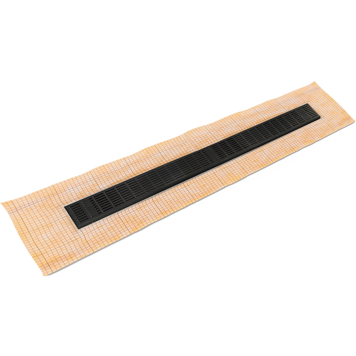 Infinity Drain 48" FCS Series Schluter-Kerdi - Fixed Flange Linear Drain Kit with 2 1/2" Perforated Slotted Grate